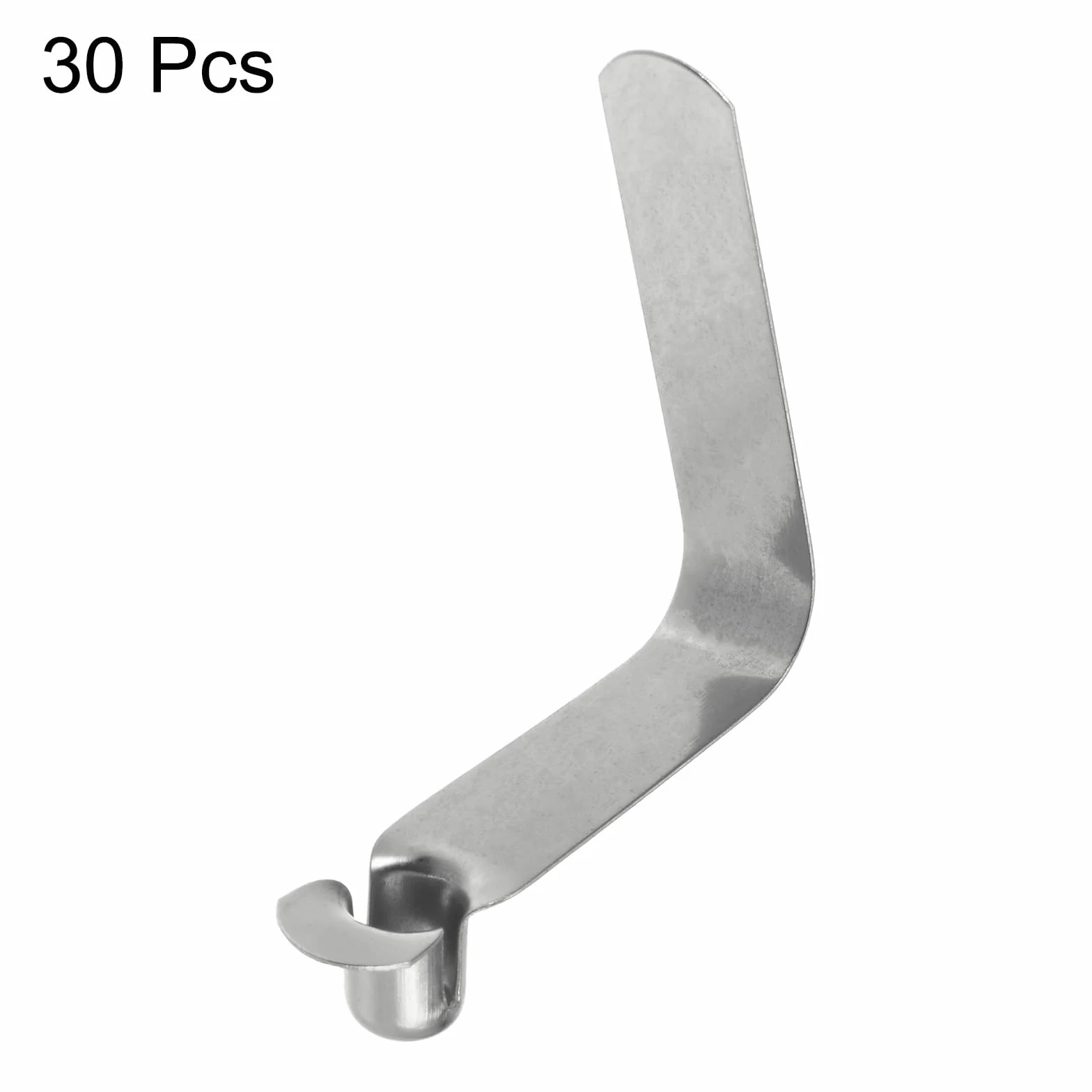 QUARKZMAN 30Pcs Clip de Resorte de Botón Único para Remo de Kayak 8x10x42mm Acero 65Mn en Forma de V