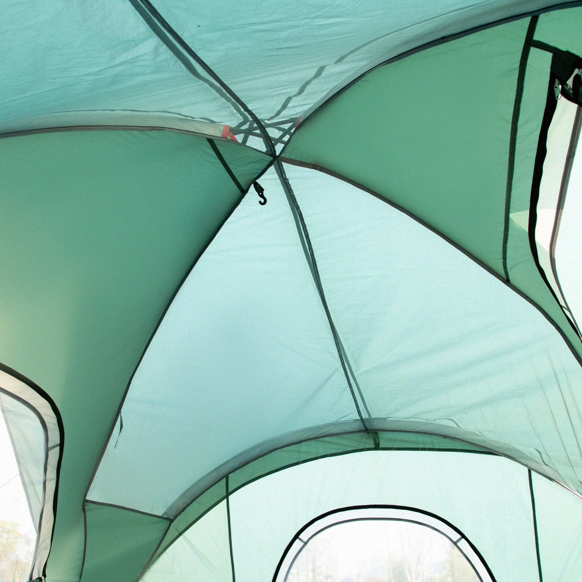 Outsunny Tienda de Campaña Familiar 5 Personas Impermeable 3000mm Túnel 455x220x180 cm