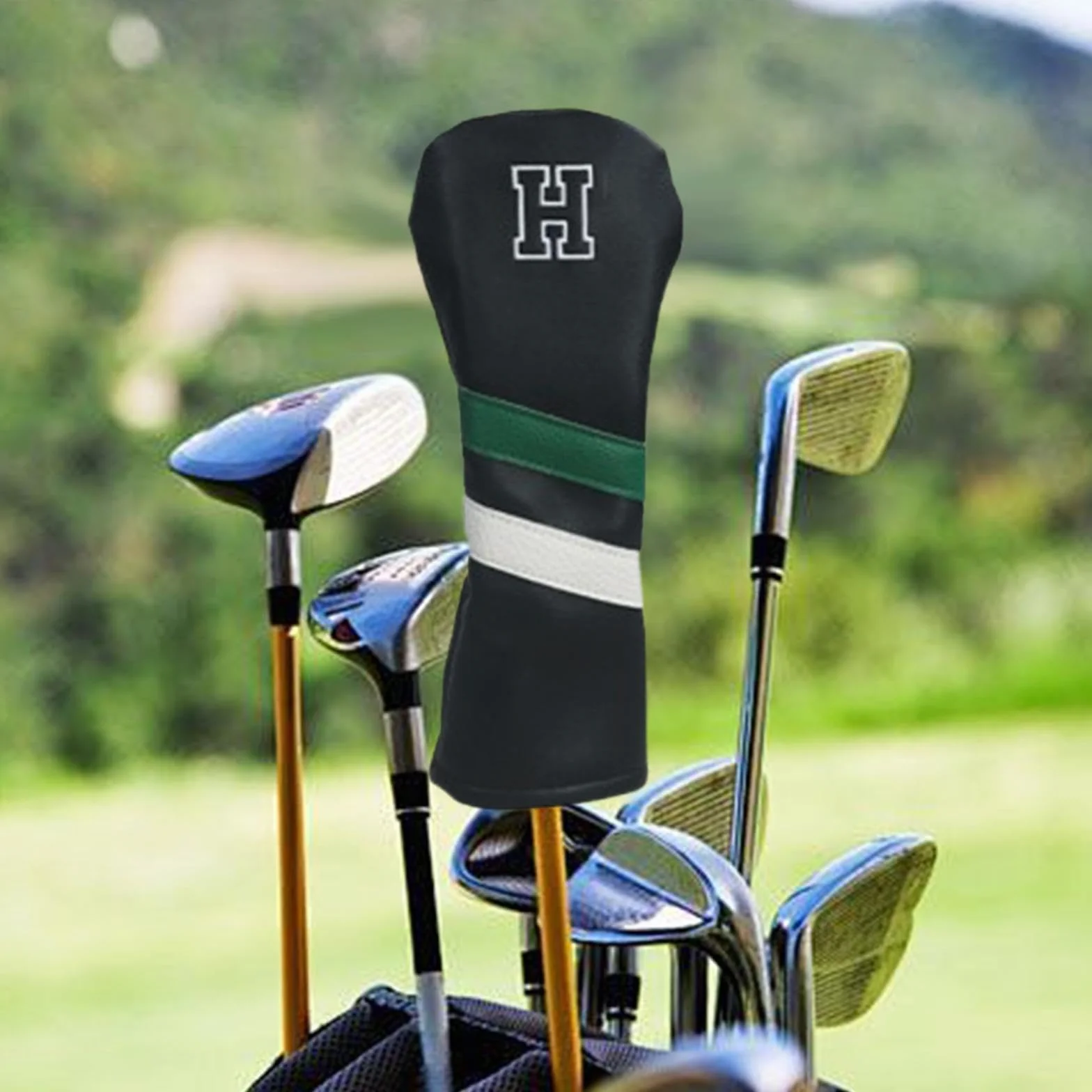 Funda para Palos de Golf, Cuero Sintético, Impermeable, Resistente al Desgaste, Forro Suave, Tamaño Portátil