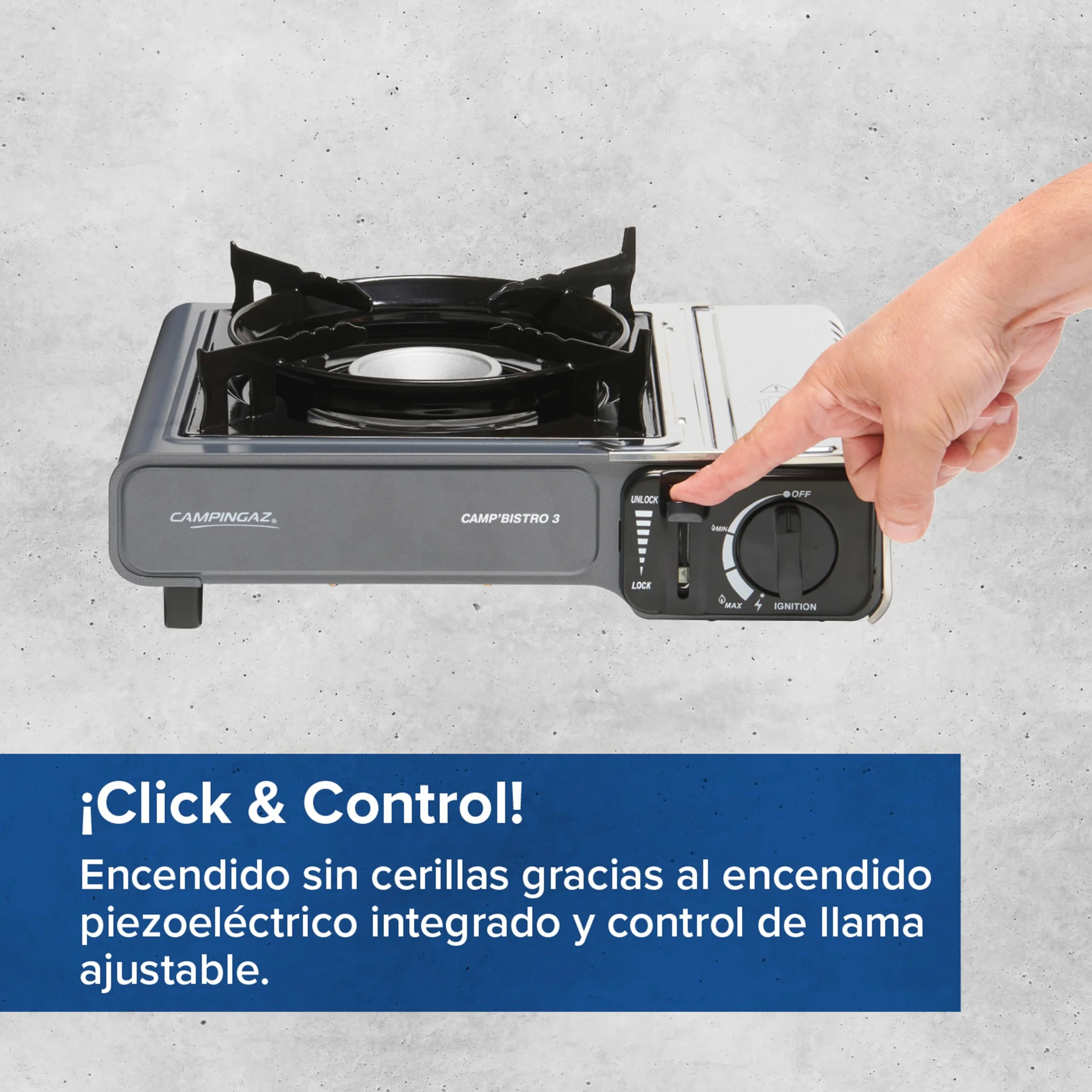 Campingaz Camp’Bistro 3 Gas Stove 1 Quemador 2200 W Negro