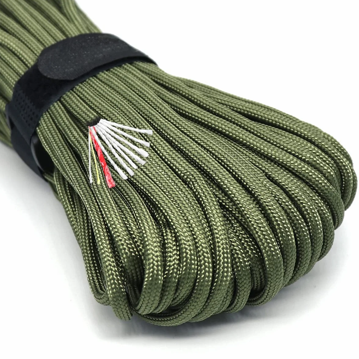 PSKOOK Cuerda de Supervivencia para paracaídas 7 hebras 100 pies Army Green