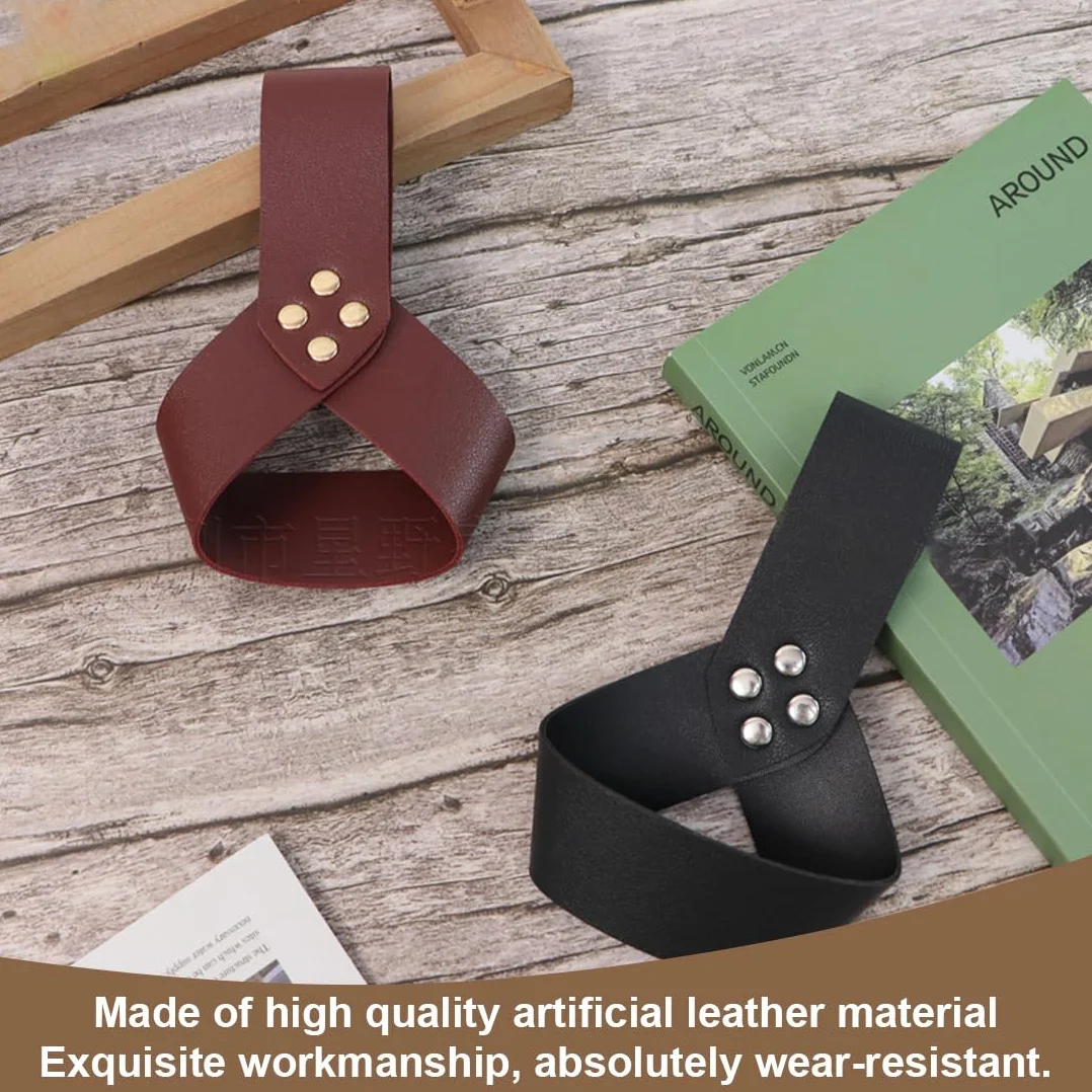 XPEX Cinturón Espada Vikinga Medieval Cuero Funda Colgante Marrón