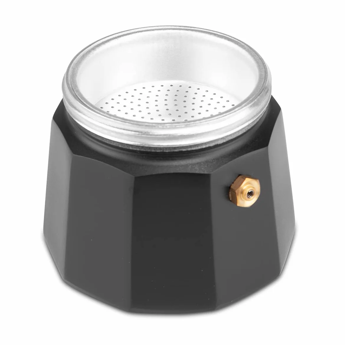 Orbegozo KFM 230, Cafetera Italiana, 2 tazas, apta para cocina de gas, vitrocerámica y electrica, aluminio, color negro y silver