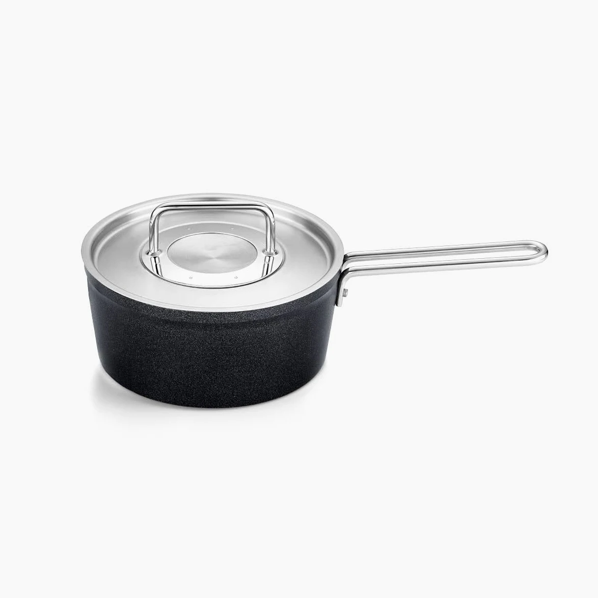 Fissler Adamant Cazo de Aluminio (de 2 Litros y 18 cm de Diámetro), Revestido, con Tapadera Metálica, Antiadherente, Inducción