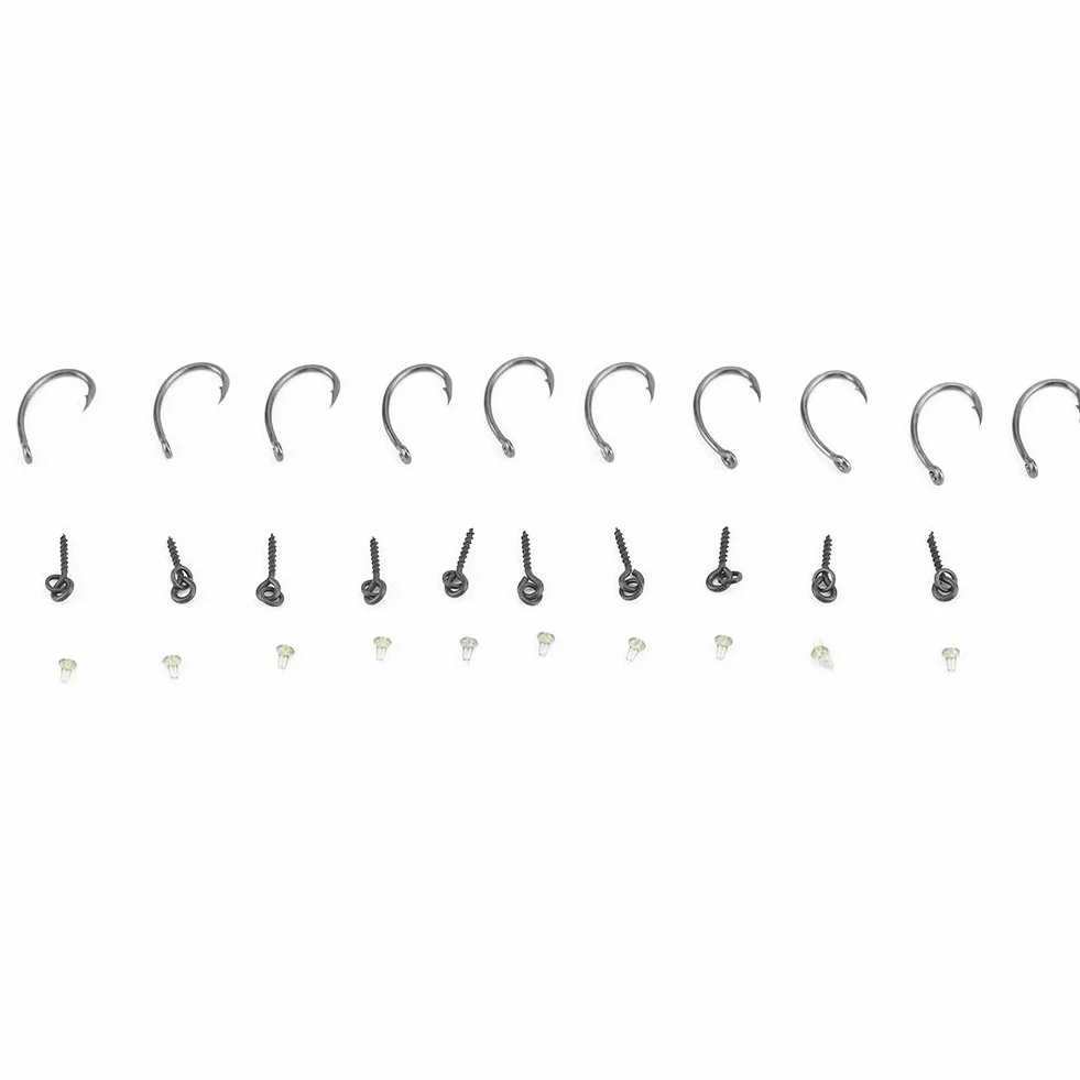 Ronnie Rigs Carpa Pesca Hook Bait Stoppers Terminal Tackle 30 Unids/Set