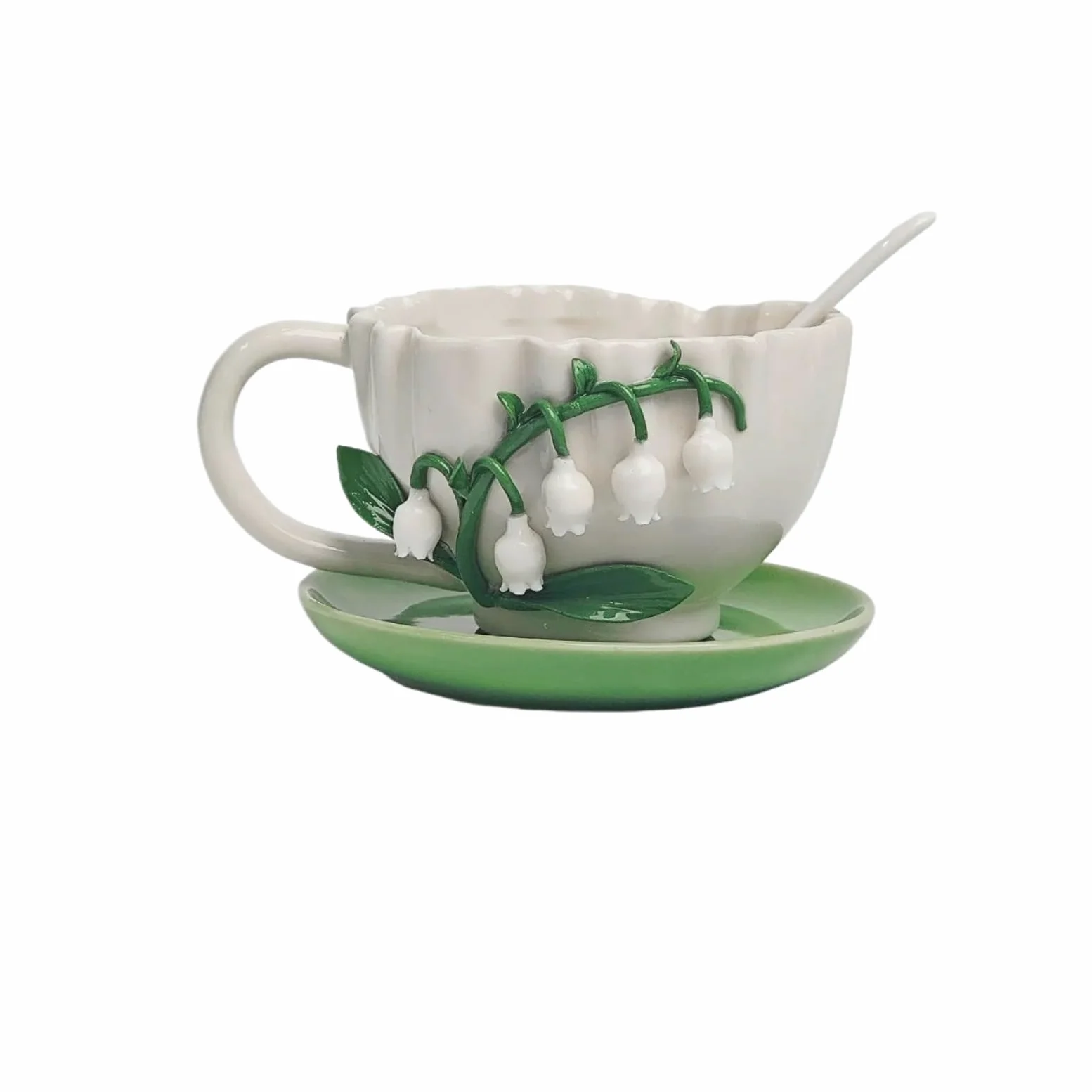Tazas Y Jarras De Café Taza De Café Con Estampado De Flores En Relieve De Cerámica, Taza De Desayuno Para Té Cacao Y Leche