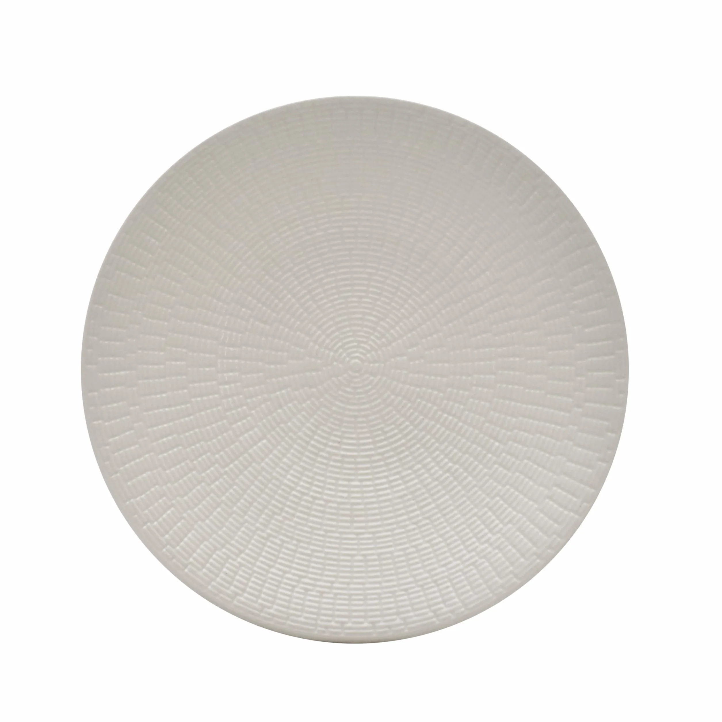 ECHTWERK Vajilla vintage de 18 piezas, diseño "Blanka" nature, para 6 personas, Elegante vajilla con estructura de gres con 6 x platos llanos, 6 x platos hondos, crema