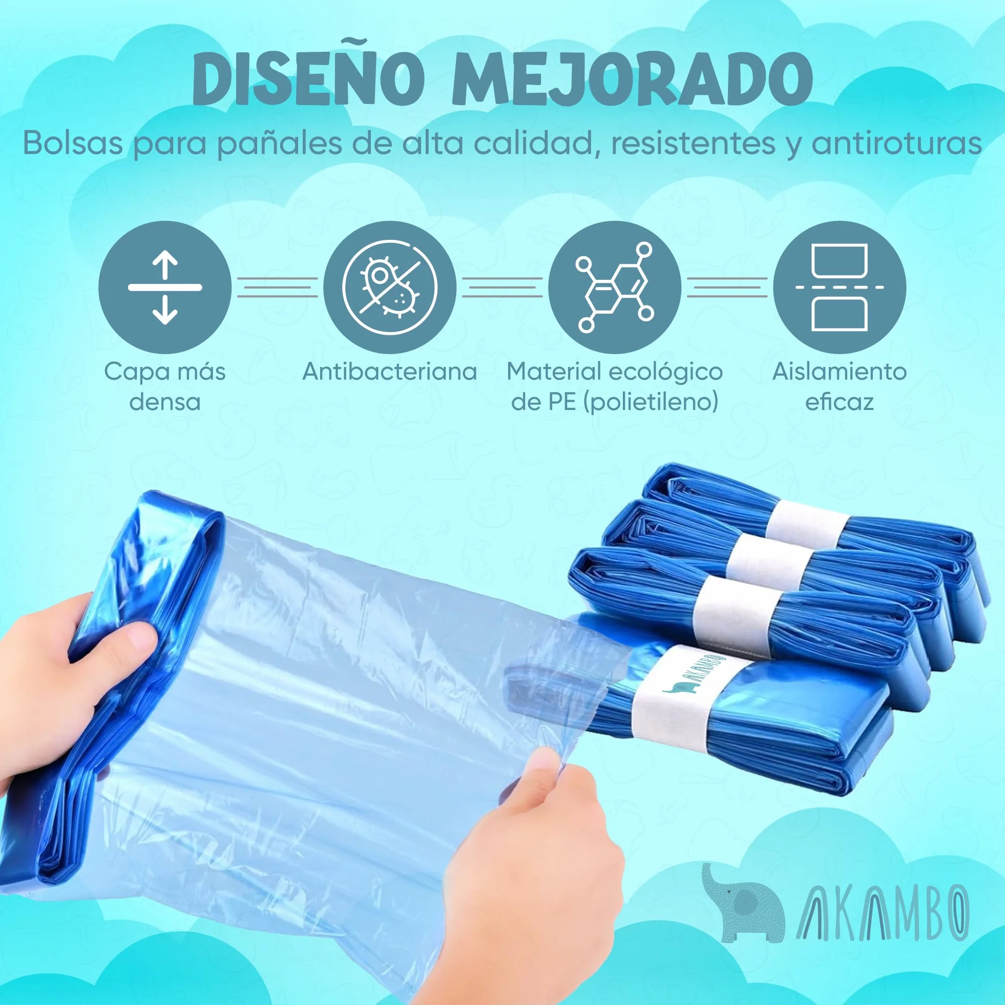 AKAMBO SUPER PACK AHORRO 13 Recambios Originales Compatible Con Tomme Tipee Sangenic Tec