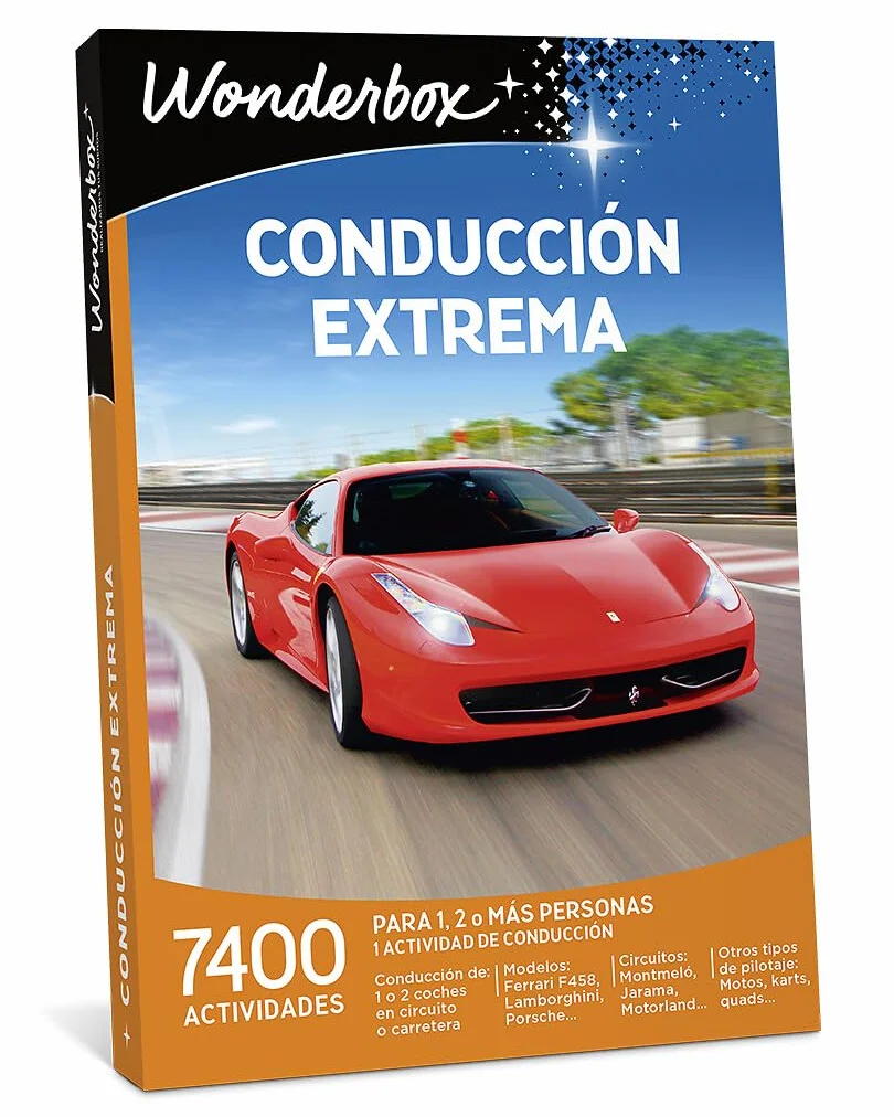 Wonderbox - Caja Regalo - CONDUCCIÓN Extrema - 3.750 experiencias de conducción para Dos Personas