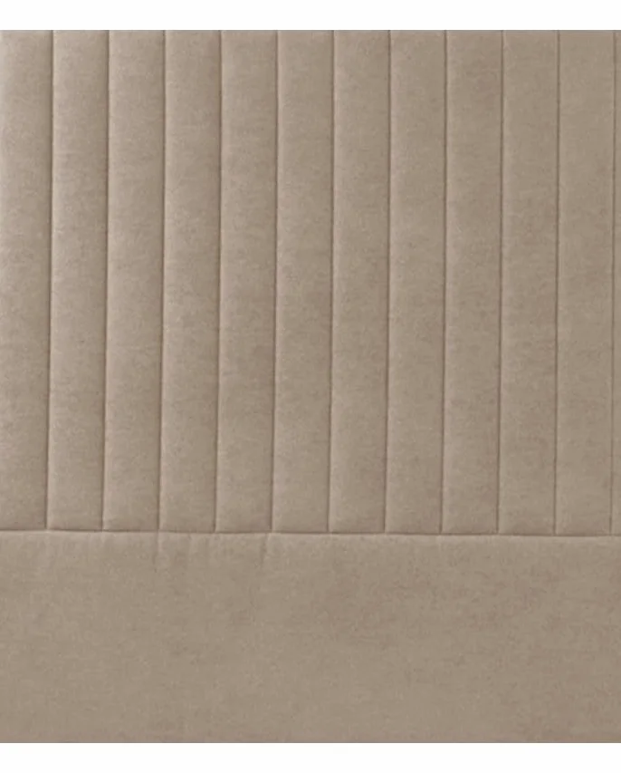 Home Heavenly® Cabecero Artik – Tapizado en Tela con Diseño de Rayas Verticales – Acolchado y Decorativo – 160 X 120 cm Color Beige