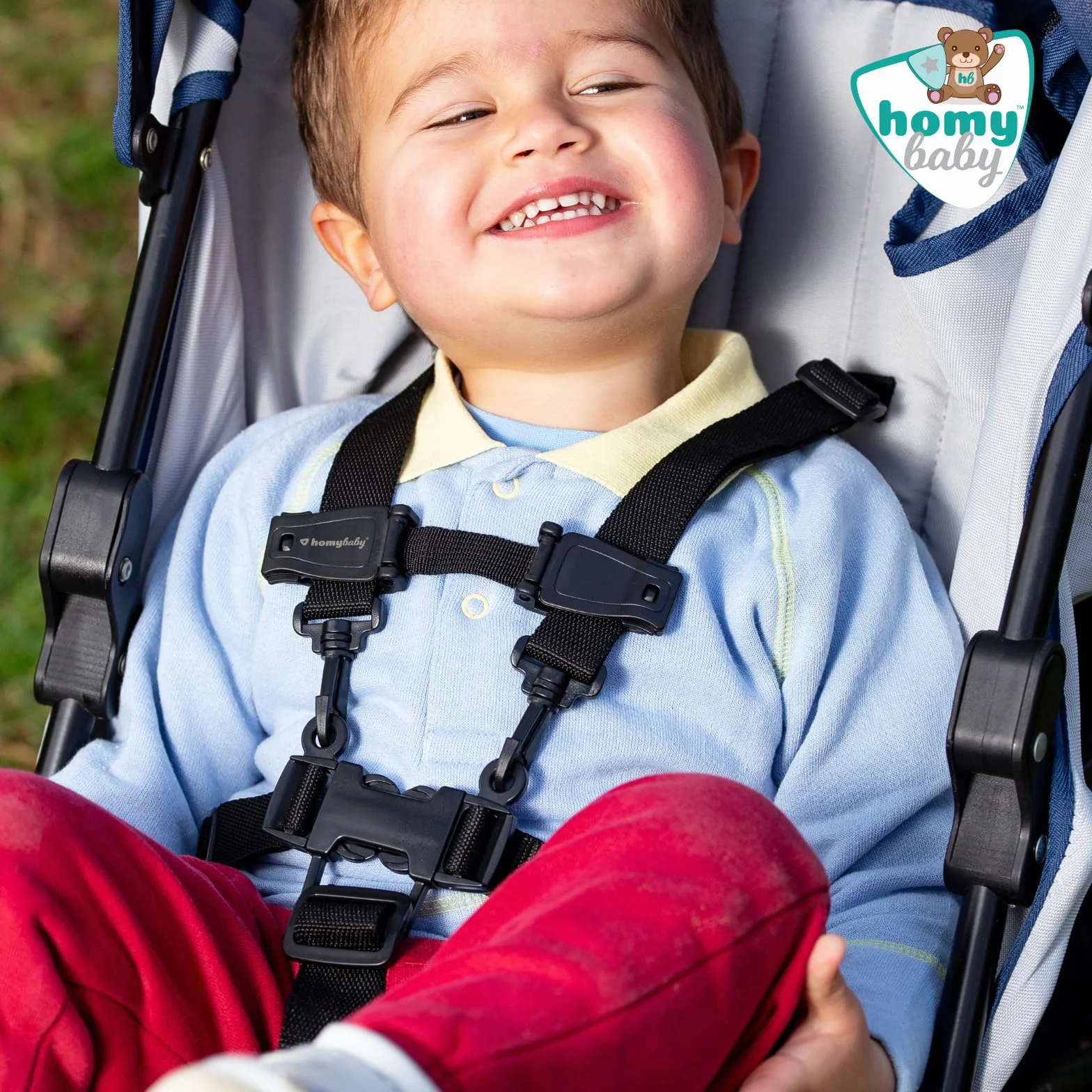 HOMYBABY® Hebilla para Silla de Bebé - Clip Antiescape para Arnés Infantil