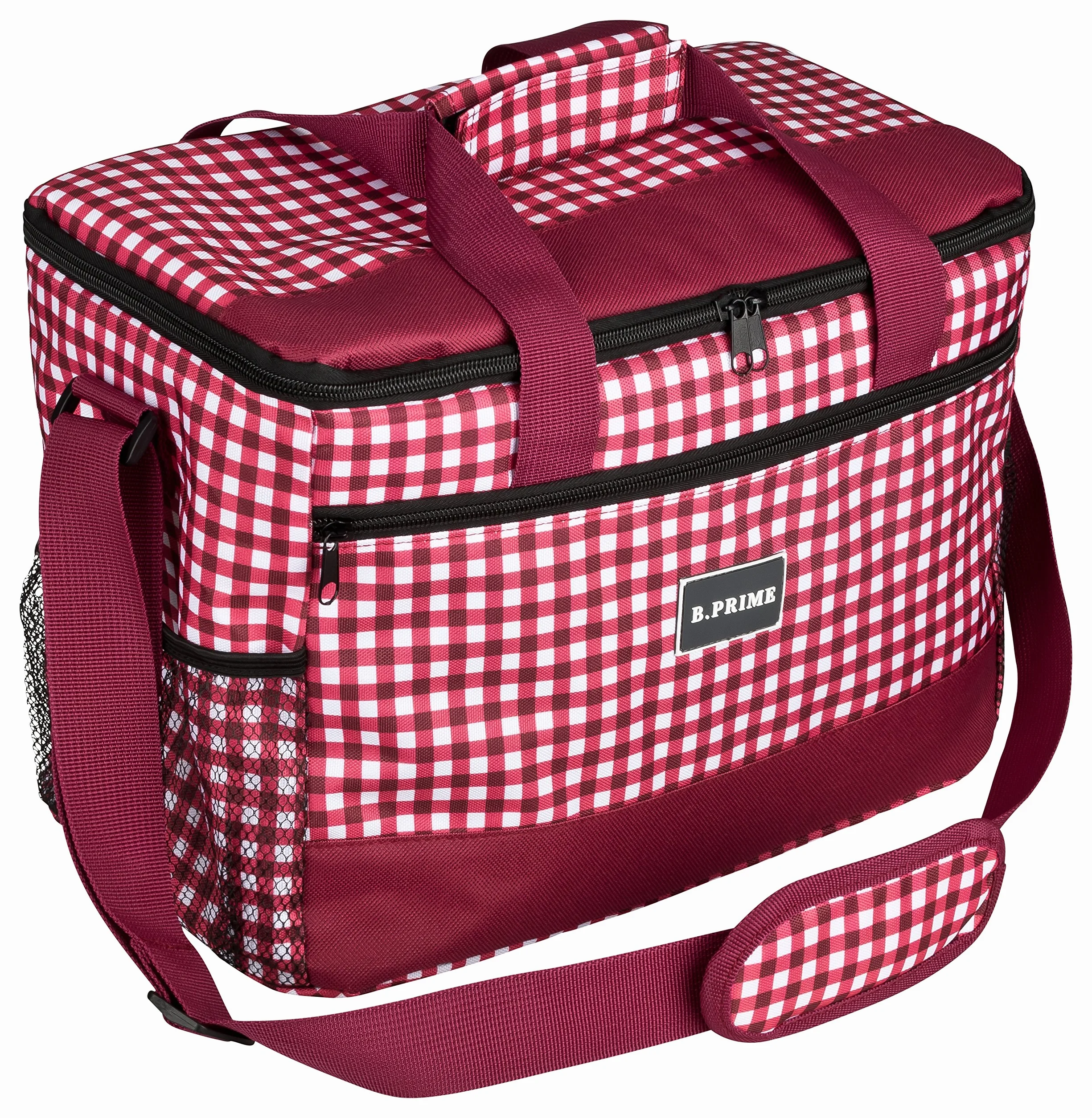 B.PRIME Classic Bolsa Nevera Isotérmica 20L 36x26x22cm para Picnic Camping Aire Libre
