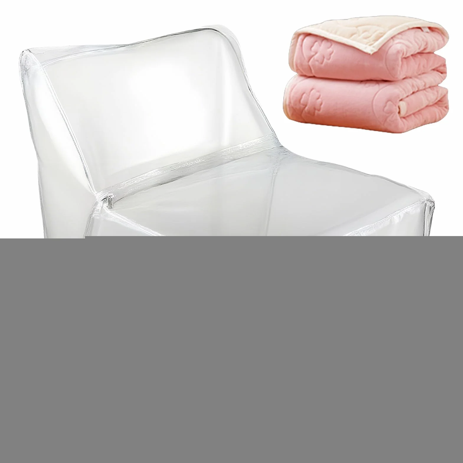De Almohadón De Almacenamiento Para Peluches - Organizador Transparente De Juguetes De Peluche Con Forma De Sillón - Organizador Impermeable Para Juguetes En Sofá Suelo Cama Niños