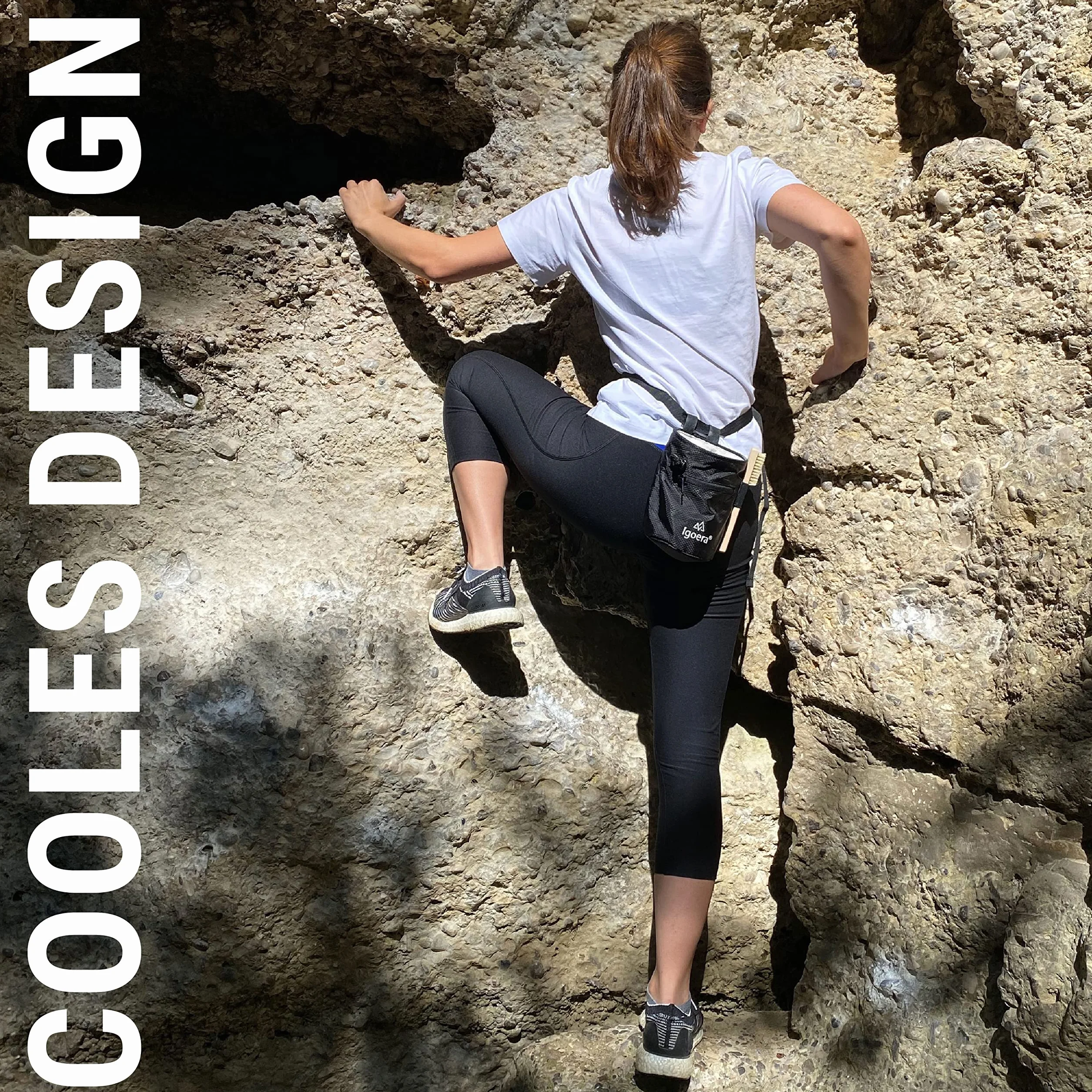 Cepillo para Boulder Premium | Cepillo de Escalada de Madera de Cerezo para Limpiar Agarre
