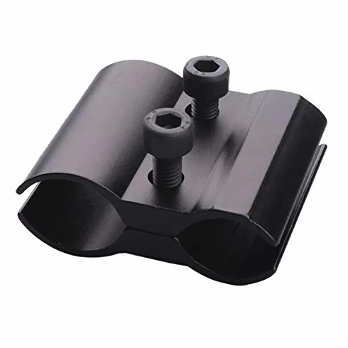 Pistola de Caza Anillo Táctico Barril Alcance Telescopio Mirilla Soporte Montaje Linterna Antorcha Laser Sight Black