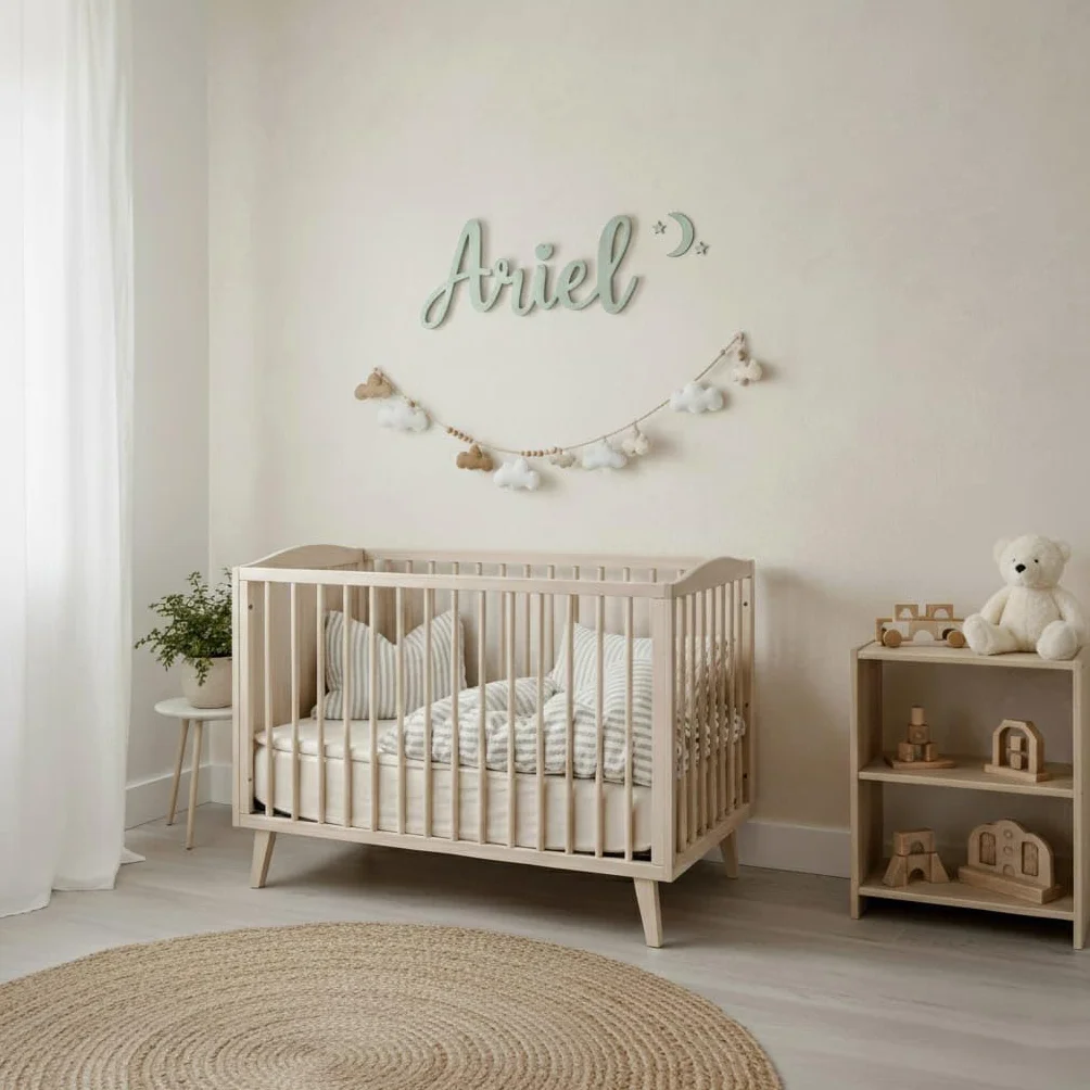 Personalized Wooden Name for Wall Decor, Kids Room Door Sign, Custom Gift