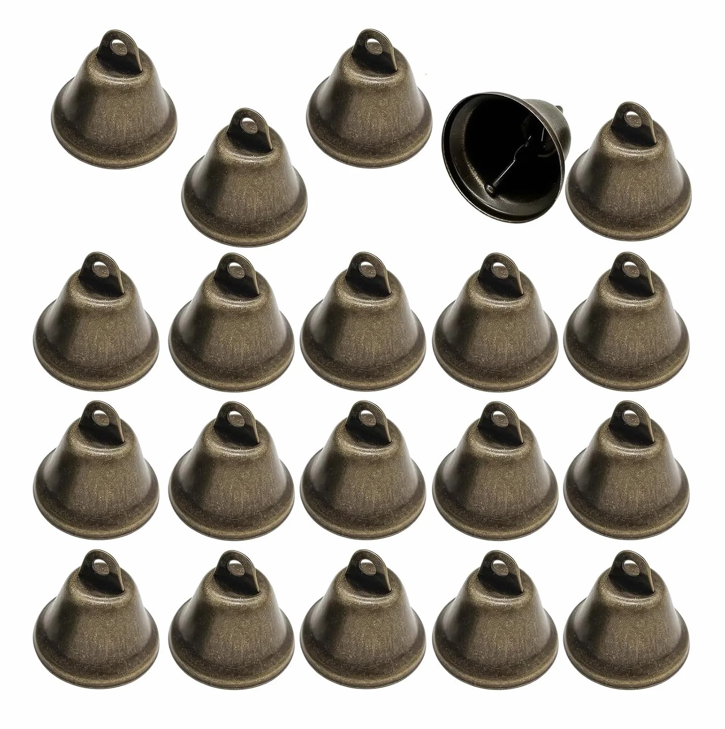 20 Piezas Campanillas de Metal Vintage - Para Manualidades, Decoración Navideña, Bodas, Móviles de Viento y Proyectos Creativos