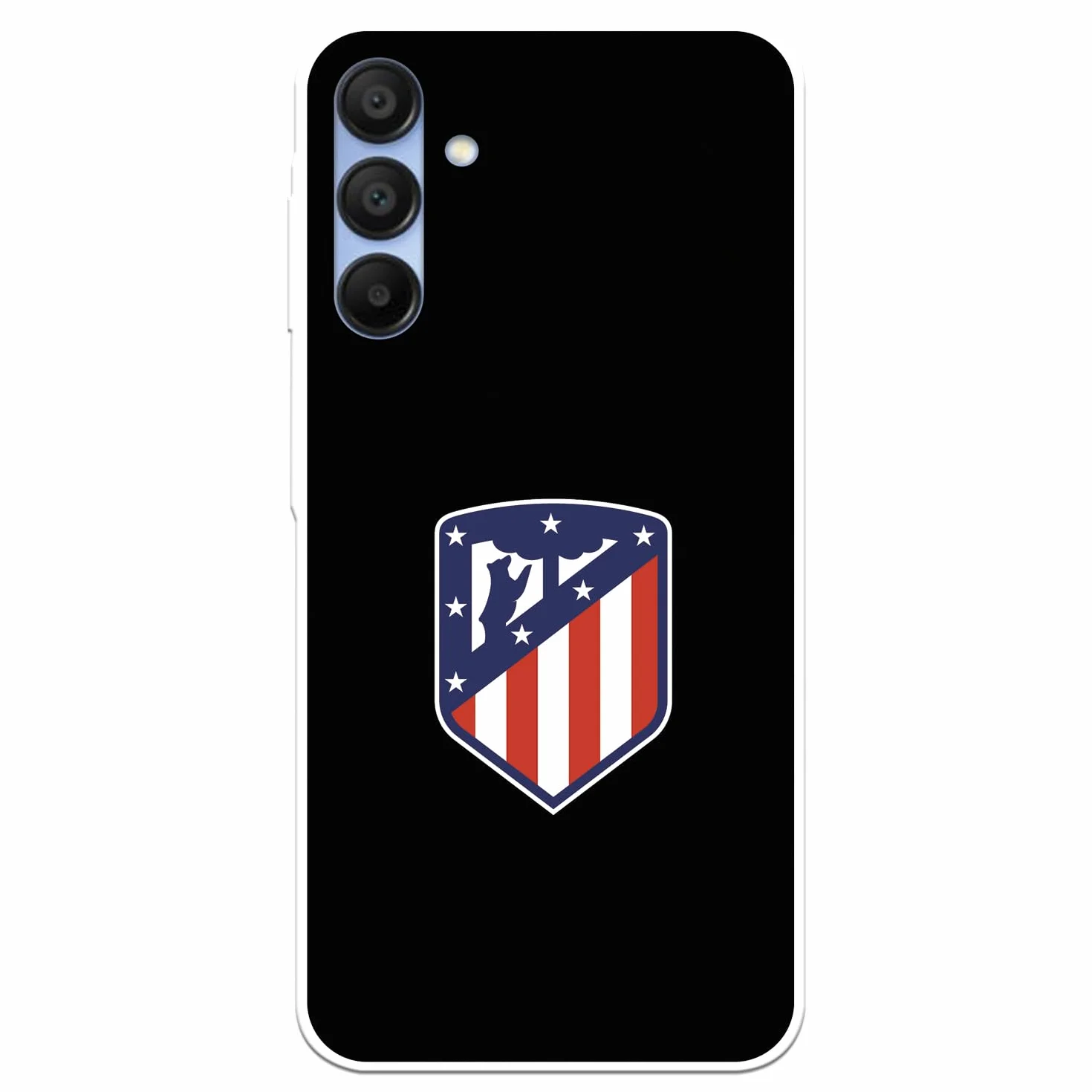 Funda Samsung Galaxy A15 5G Atlético de Madrid Escudo Negro Silicona Flexible Oficial