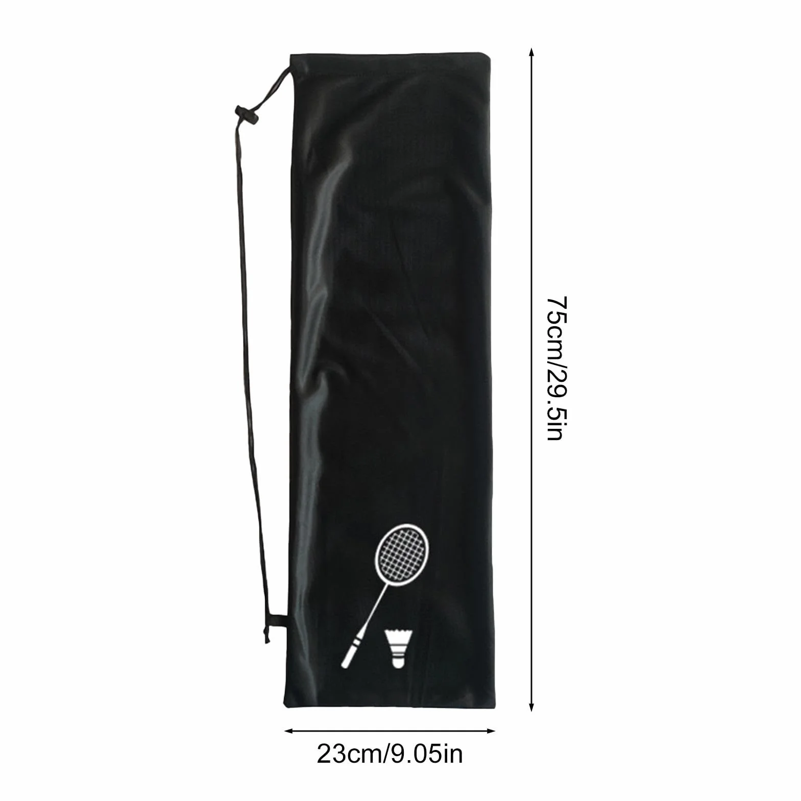 Funda para raqueta de bádminton, bolsa reutilizable de transporte de un hombro