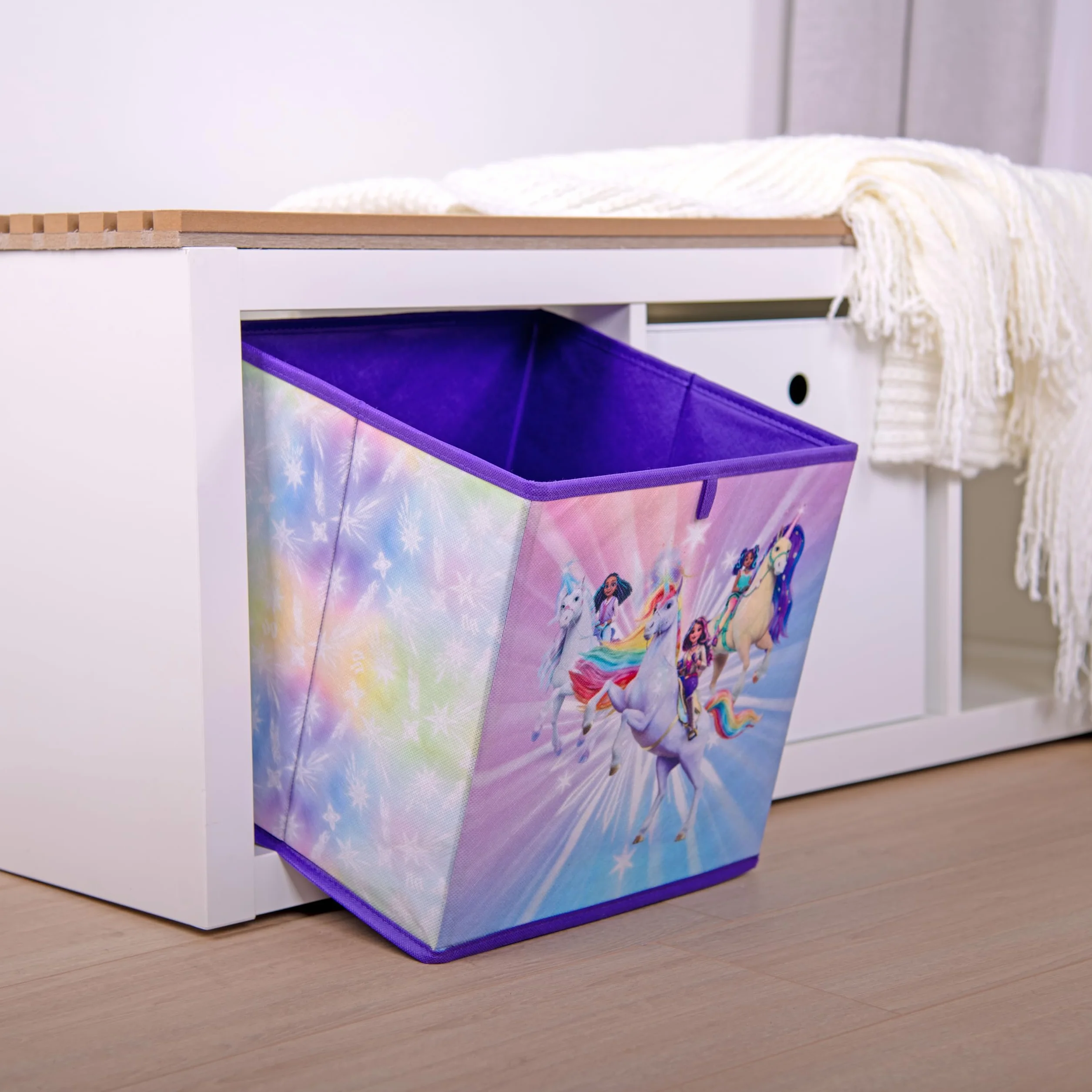 Herding Unicorn Academy Caja de almacenamiento 30 x 30 x 30 cm polipropileno