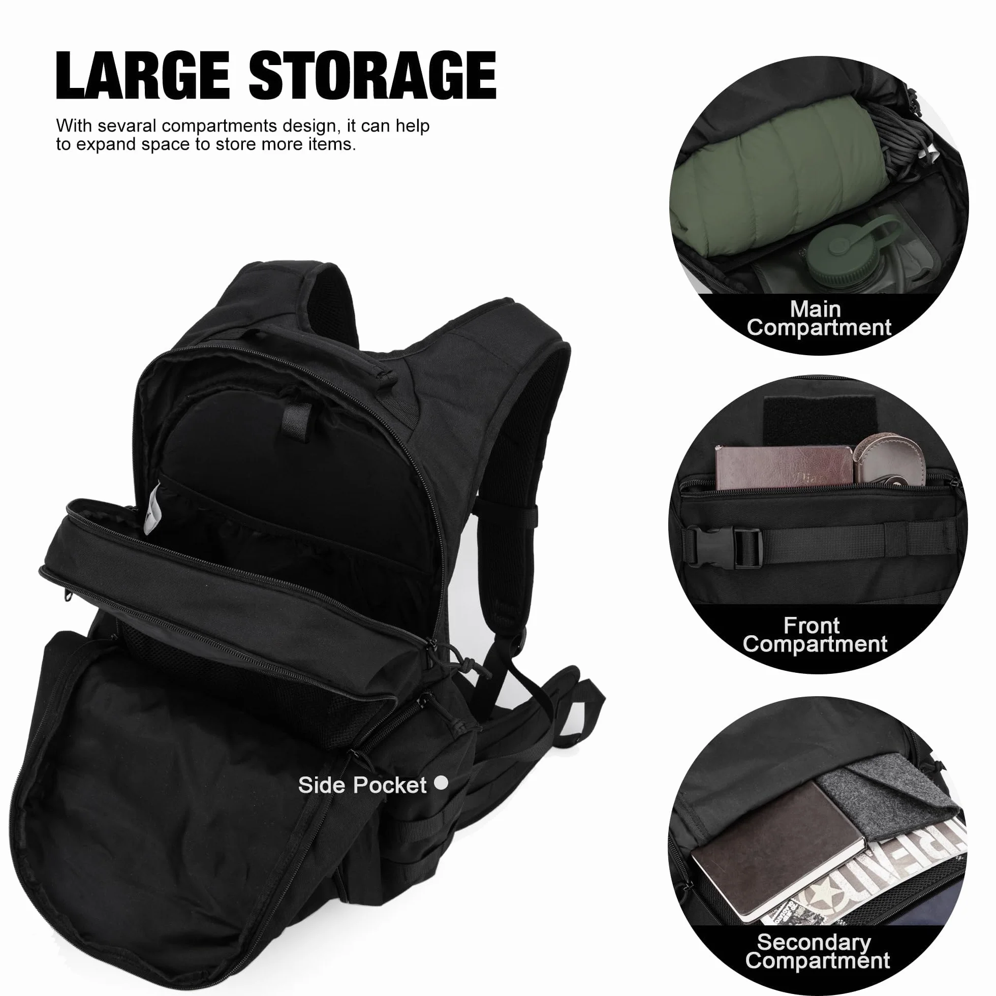 Mardingtop 28L 35L Mochila Militar Táctica Bushcraft Trekking Senderismo Camping