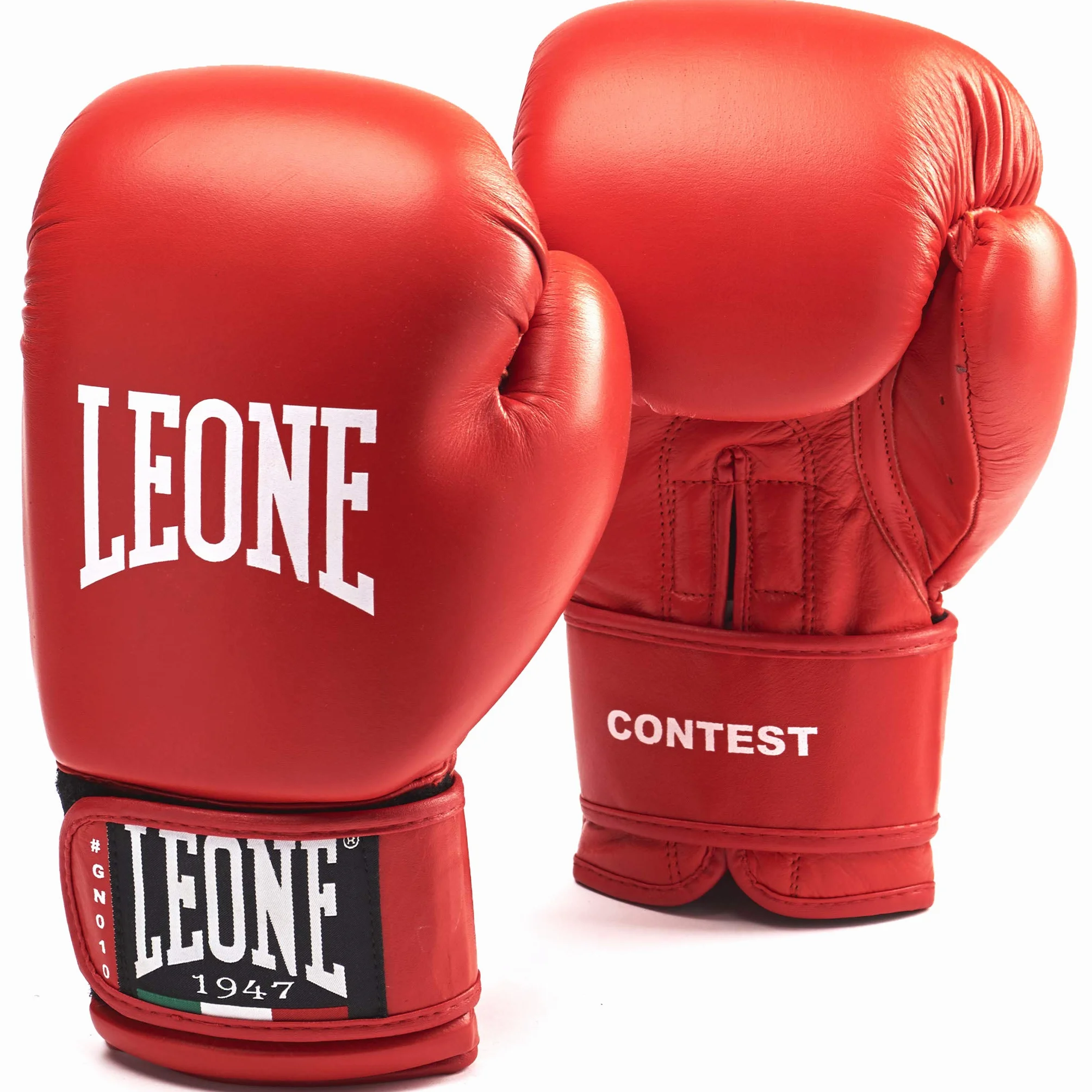 LEONE 1947 Guantes de Boxeo Concurso Rojo 10 OZ GN010