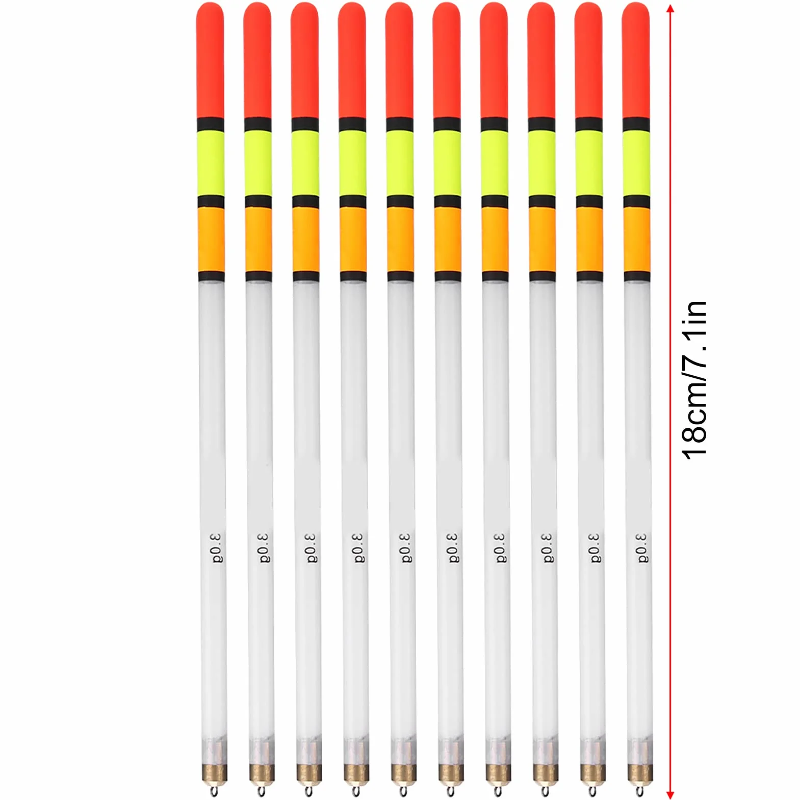 Keenso Kit de Flotadores de Pesca 10 Piezas Boyas Bobber Plástico