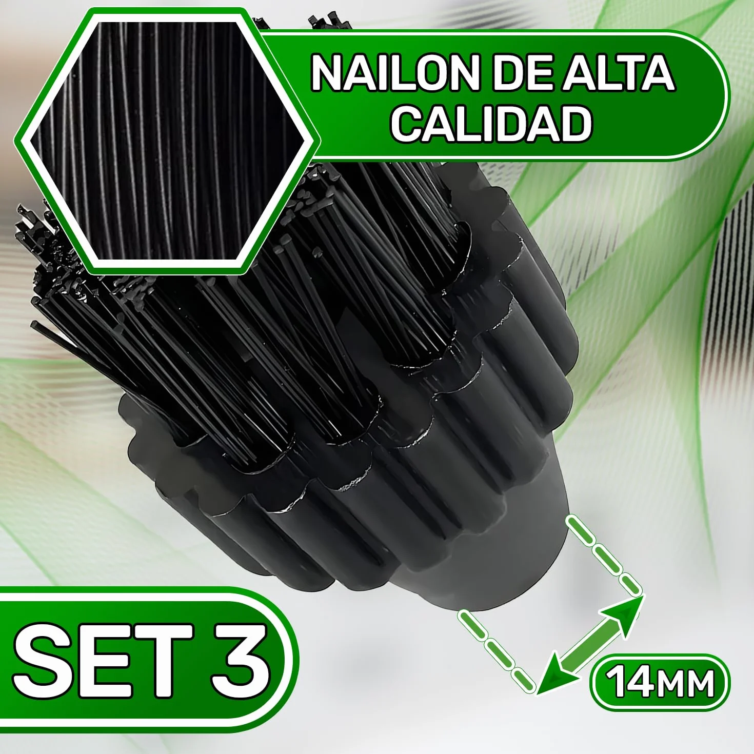 3 Piezas Redondo Cepillo Limpiador para Polti Vaporetto Vaporeta Limpieza Hogar - Garantía de 5 Años - ONIX TECH