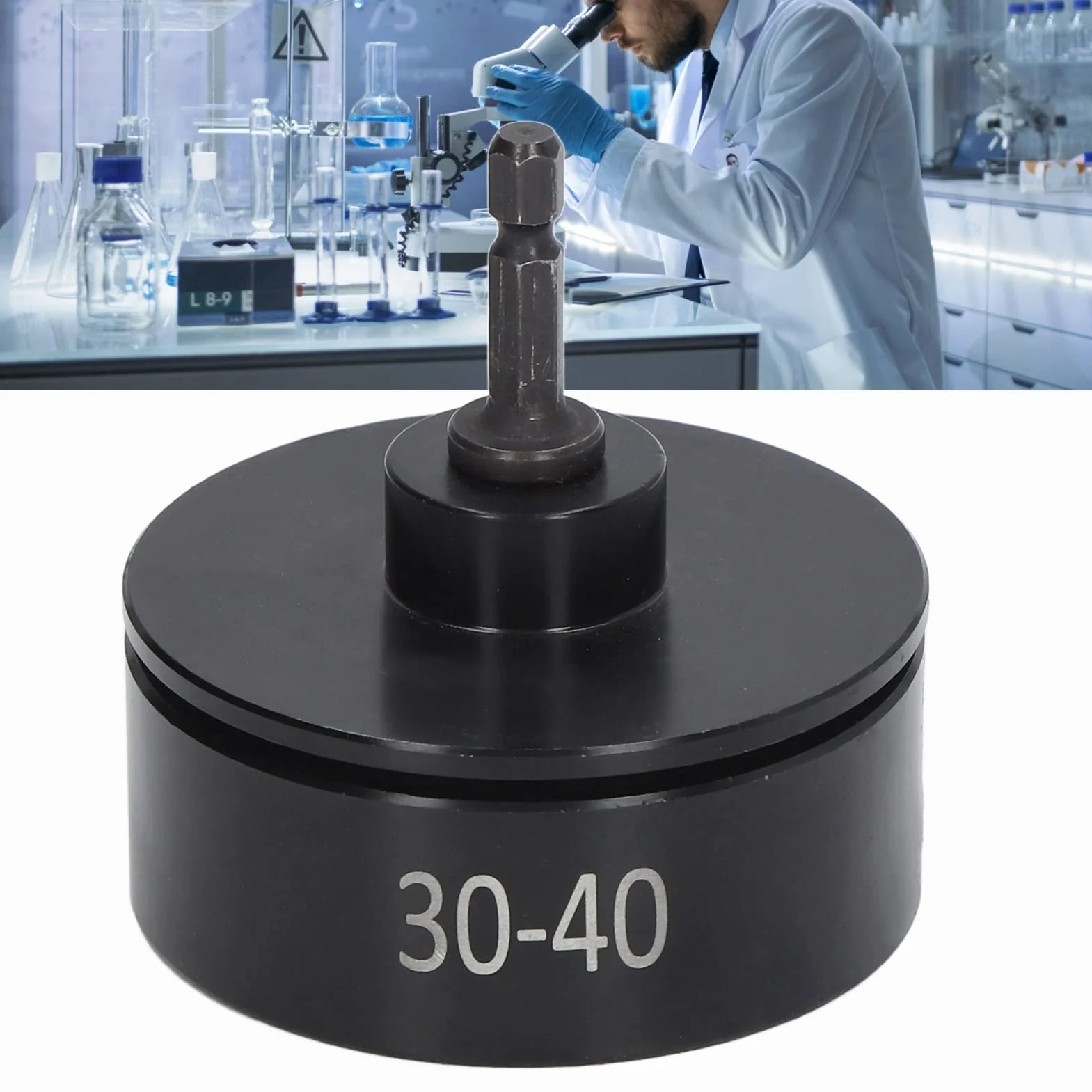 Fockety Máquina de Sellado de Tapas Eléctrica de Mano Tapadora de Botellas, Broca de Máquina Tapadora Eléctrica, Accesorio de Máquina Tapadora de Botellas para Tapar Diámetro 30-40 Mm