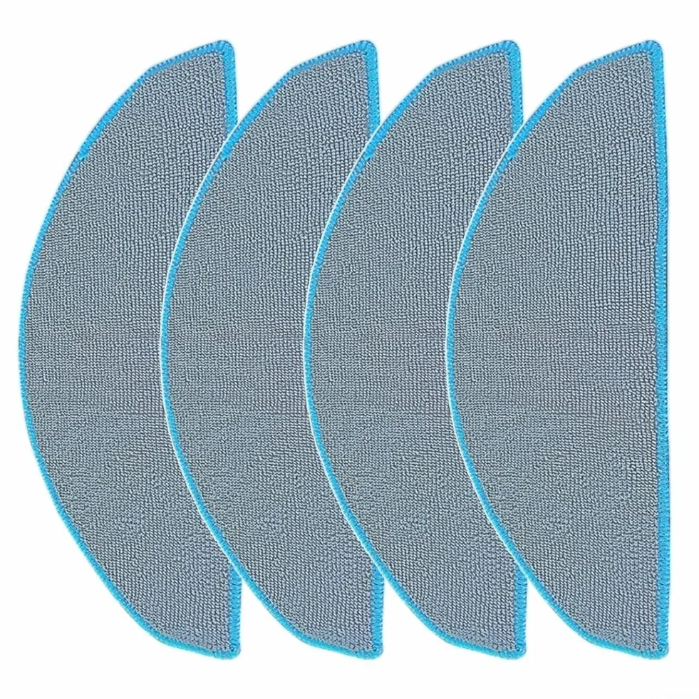 Paquete de 4/10 almohadillas de limpieza, paños de microfibra de repuesto para Roomba 105 Combo/Combo Essential/Combo 2 Essential Robot + Base AutoVacy, paño lavable y reutilizable (paquete de
