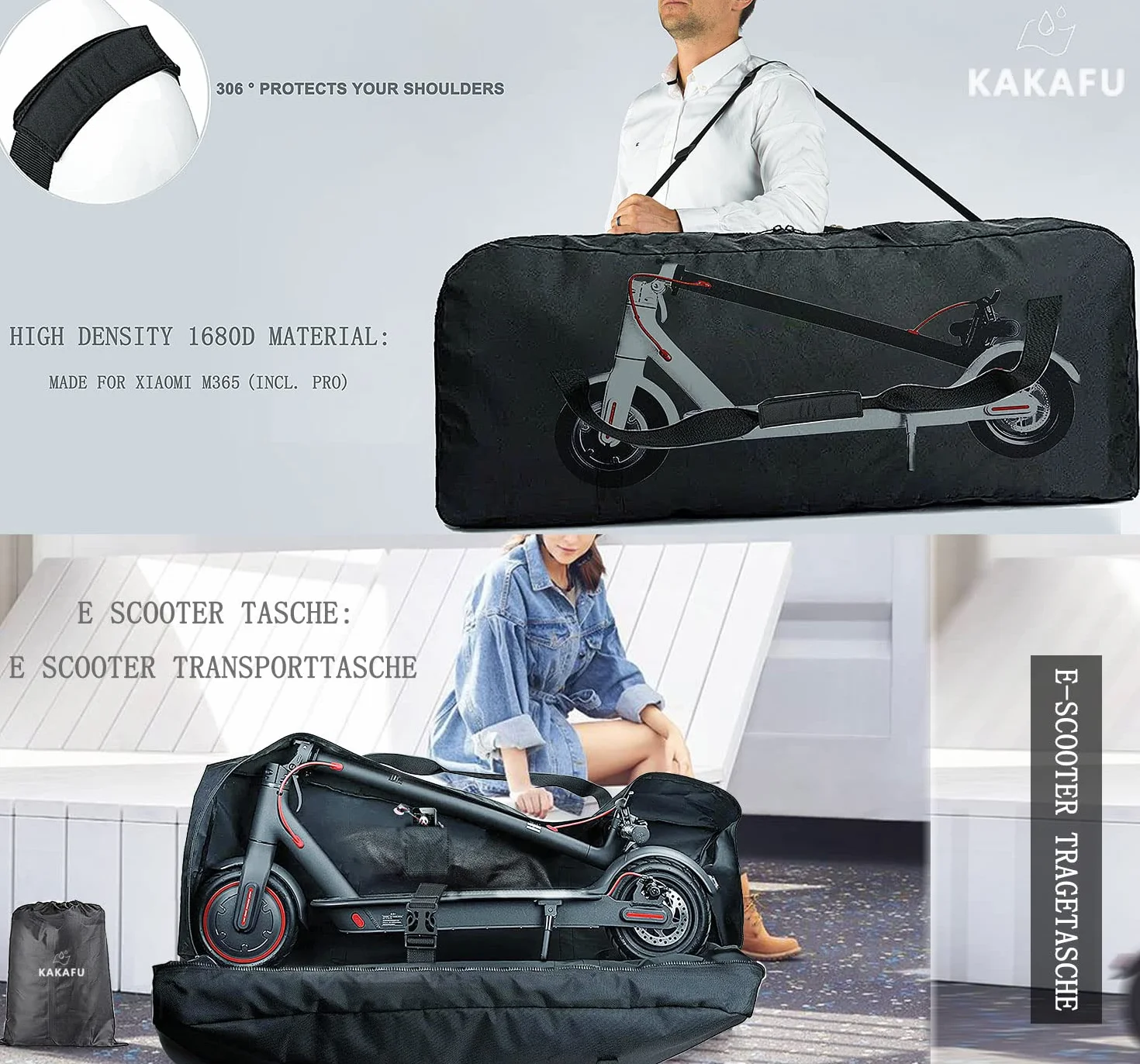 Bolsa Patinete Electrico 1680D Oxford M365 Mijo Xiaomi Pro 2 Anti-UV Anti-Desgarro
