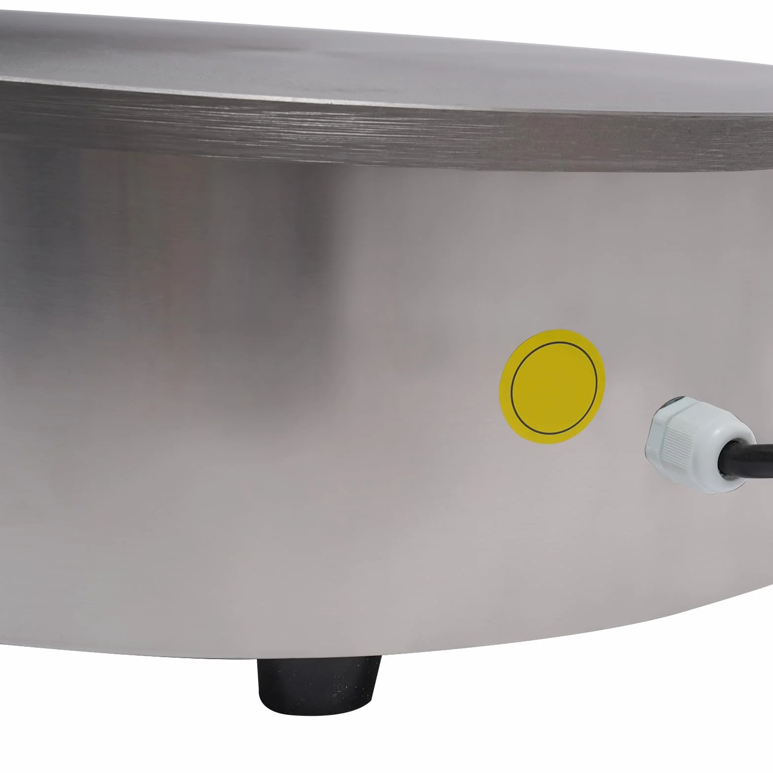 Crepera eléctrica de 3000 W, temperatura de trabajo 50 – 300 ℃, superficie de cocción no montada con diámetro de 45 cm con espátula suministrada