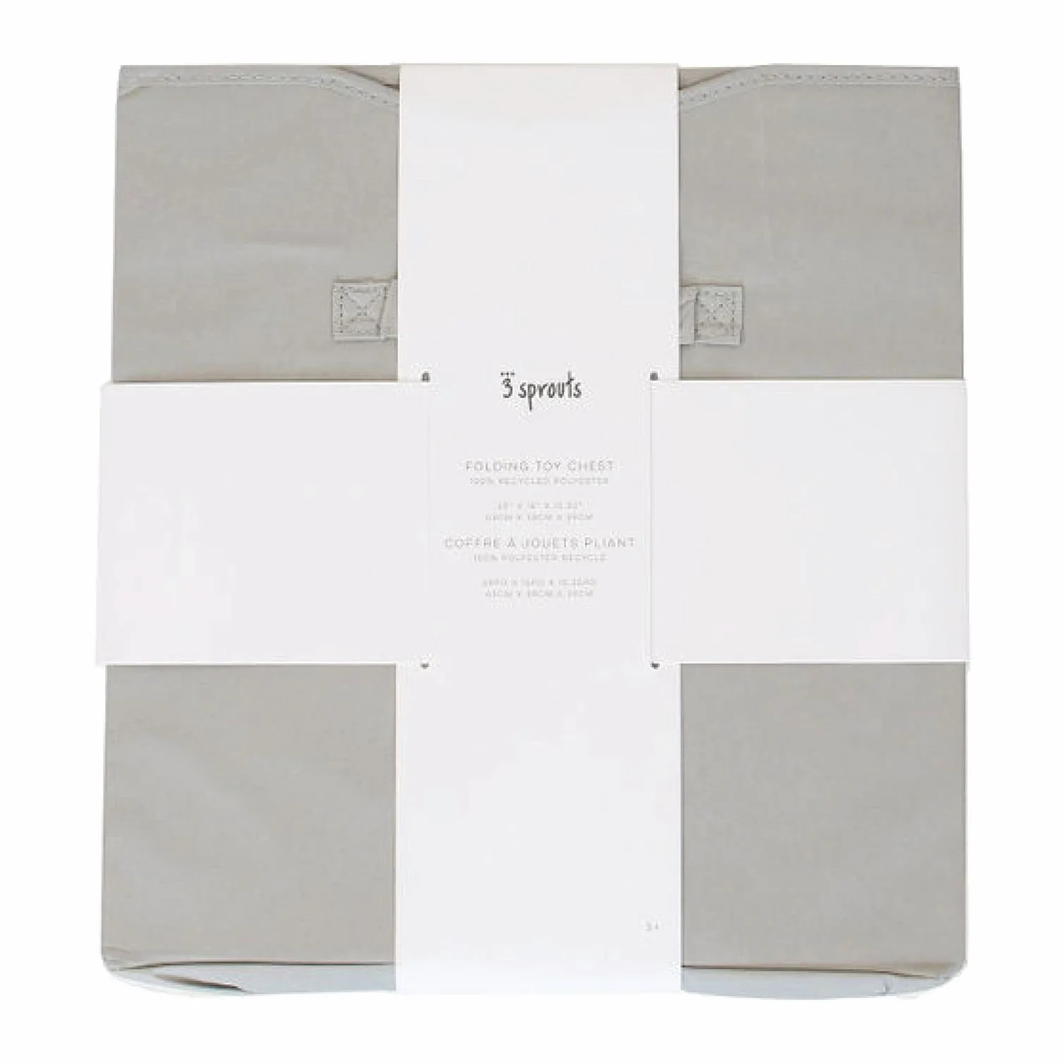 3 Sprouts Baúl para Juguetes Infantil Almacenaje Gris