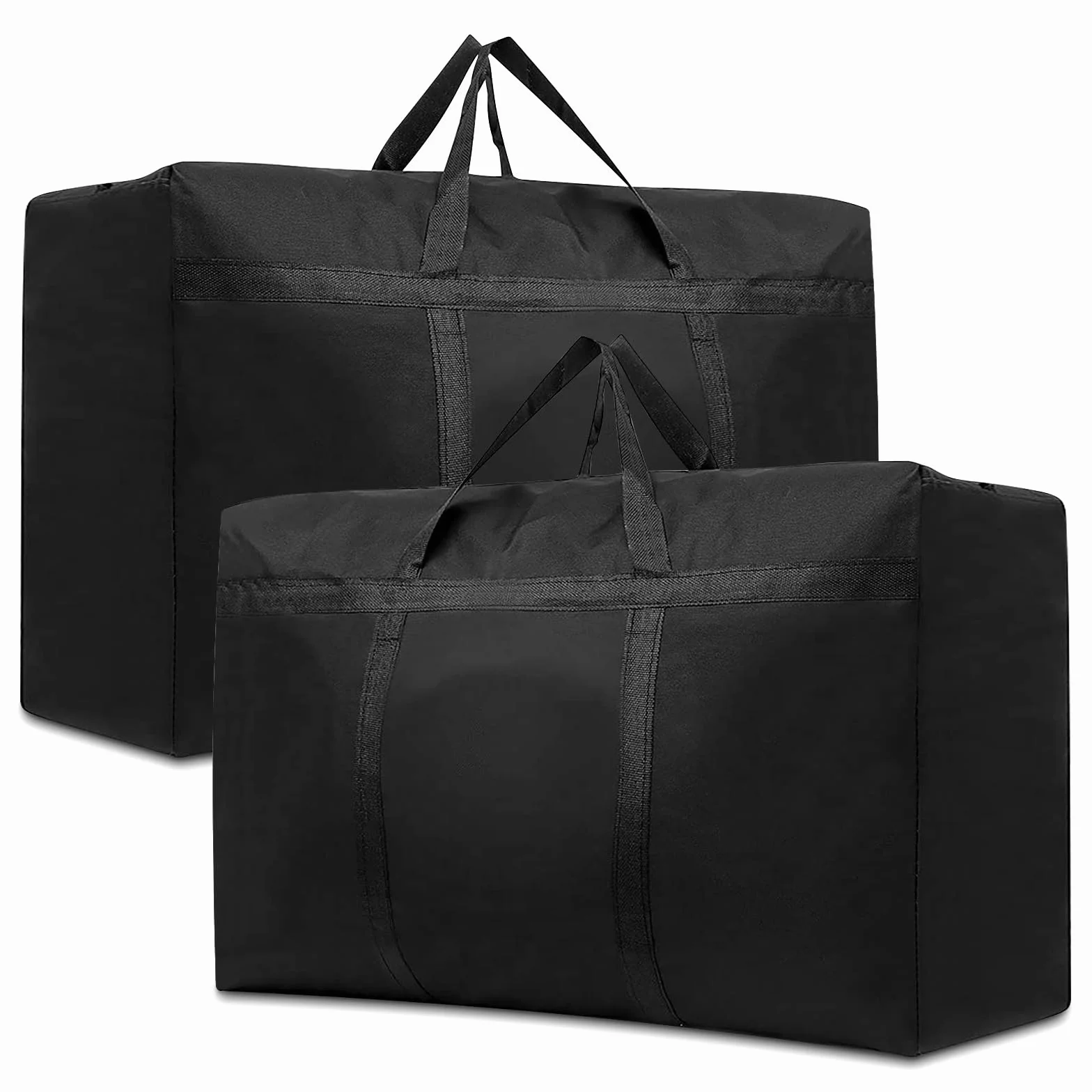 Bolsas de almacenamiento extra grandes de 180 L, Oxford 600D, bolsas de mudanza resistentes con cremalleras y asa reforzada, bolsa de transporte impermeable, bolsa de viaje