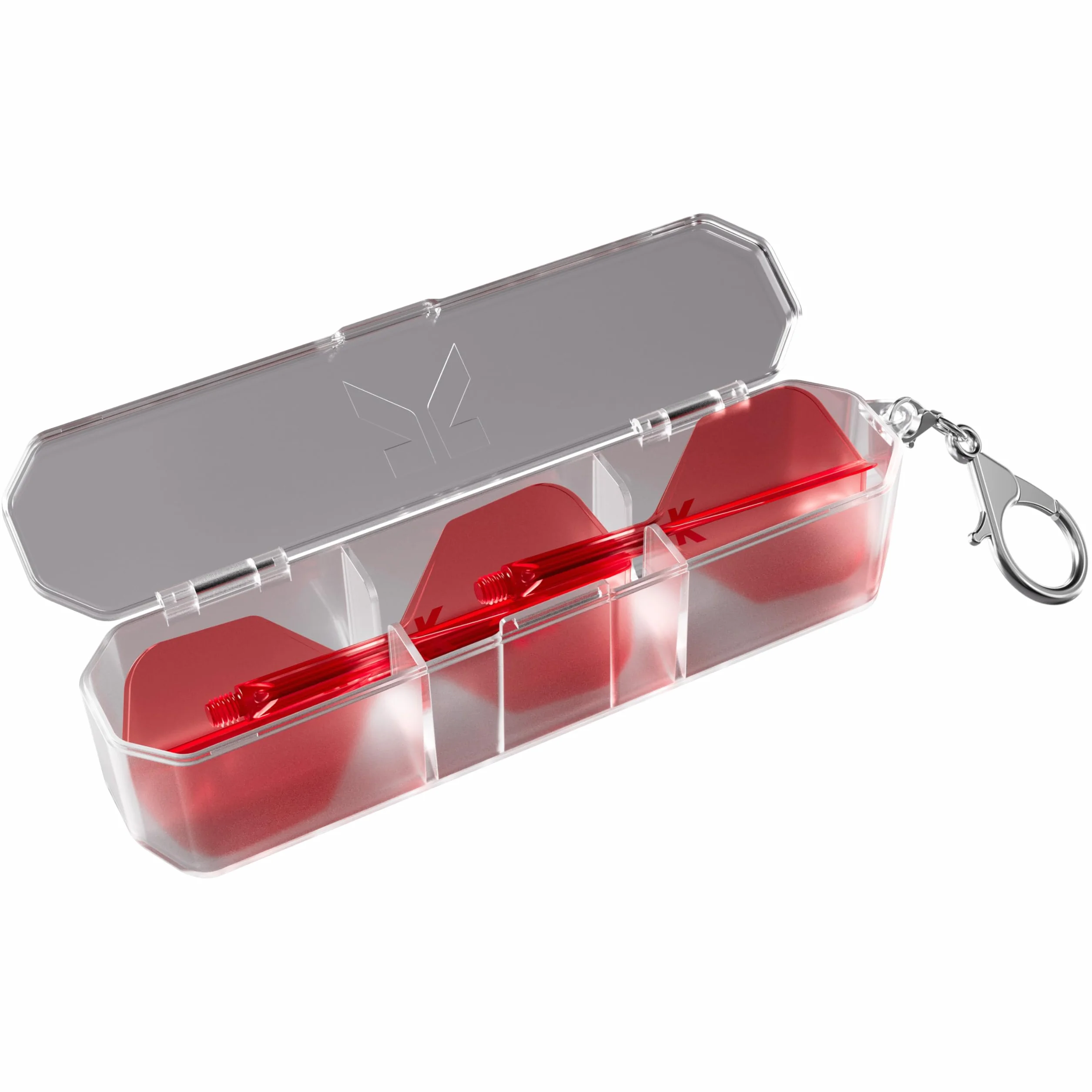Target Darts K Flex Estuche para Plumas | Almacena Juego de 3 Plumas y Flechas Kflex | Soporte K-Flex, Estuche K para Accesorios de Dardos, Duro Con Llavero