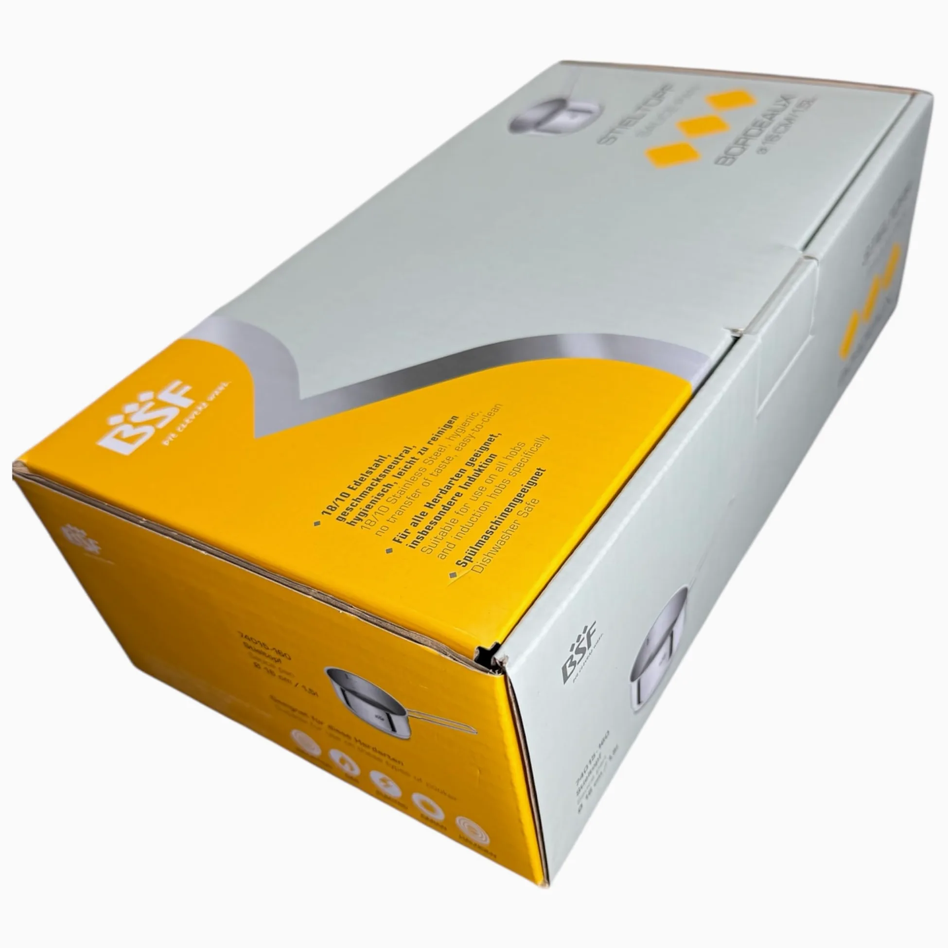 Zwilling BSF Burdeos - Cacerola (16 cm, 1,5 L, acero inoxidable, con escala interior (0,5 l/1 l), cacerola con mango apto para inducción, apto para lavavajillas, cacerola