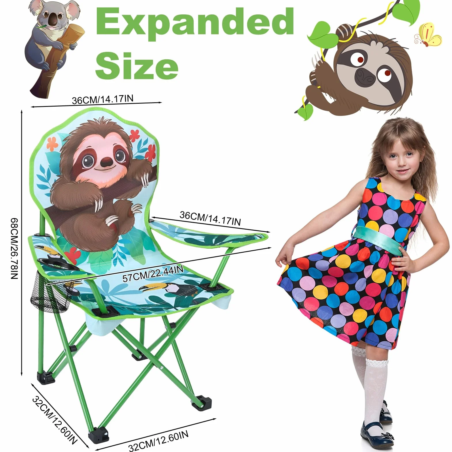 Silla de camping para niños con soporte para bebidas, silla plegable para exteriores, silla plegable portátil, silla de jardín para niños, fuerte y estable, silla de camping infantil para