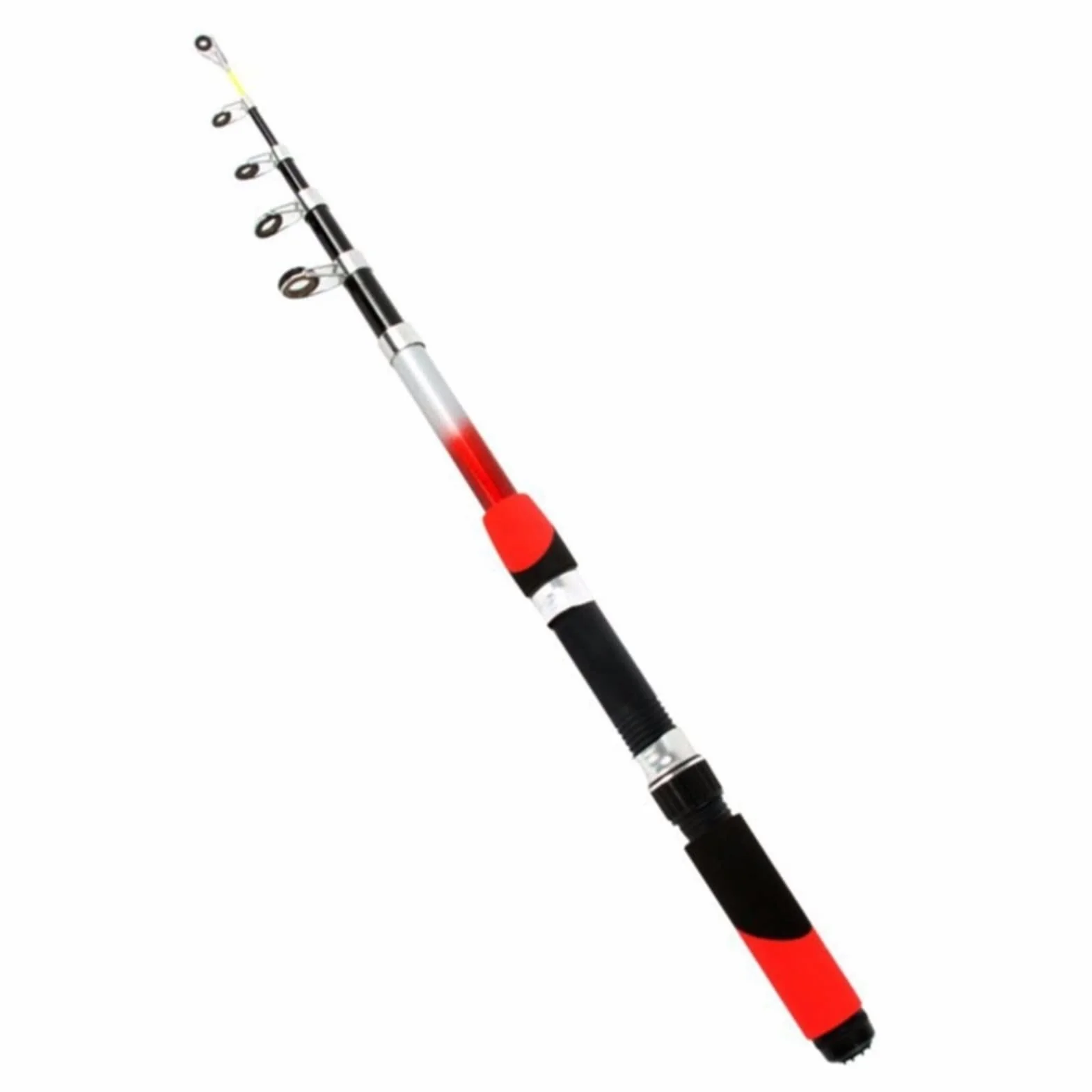 Caña de Pescar Telescópica de Aluminio 1.8M-4.5M Portátil para Pesca Mar