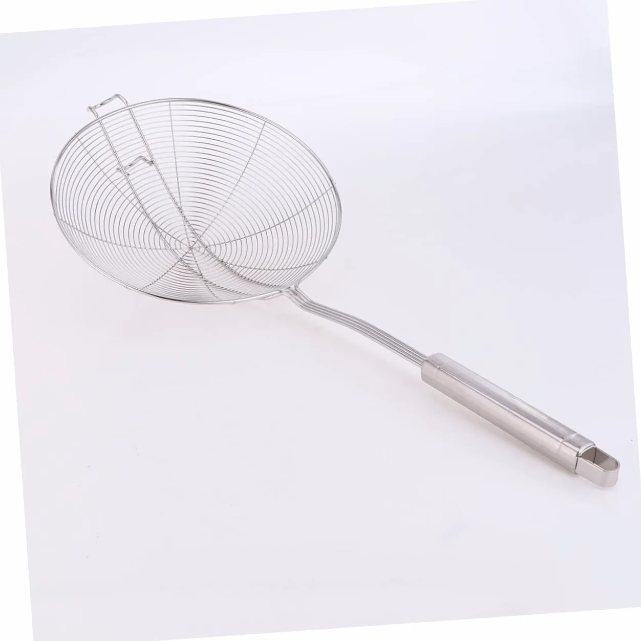 Colador de Cocina de Malla Fina de Acero Inoxidable con cucharón asiático y colador de Olla Caliente
