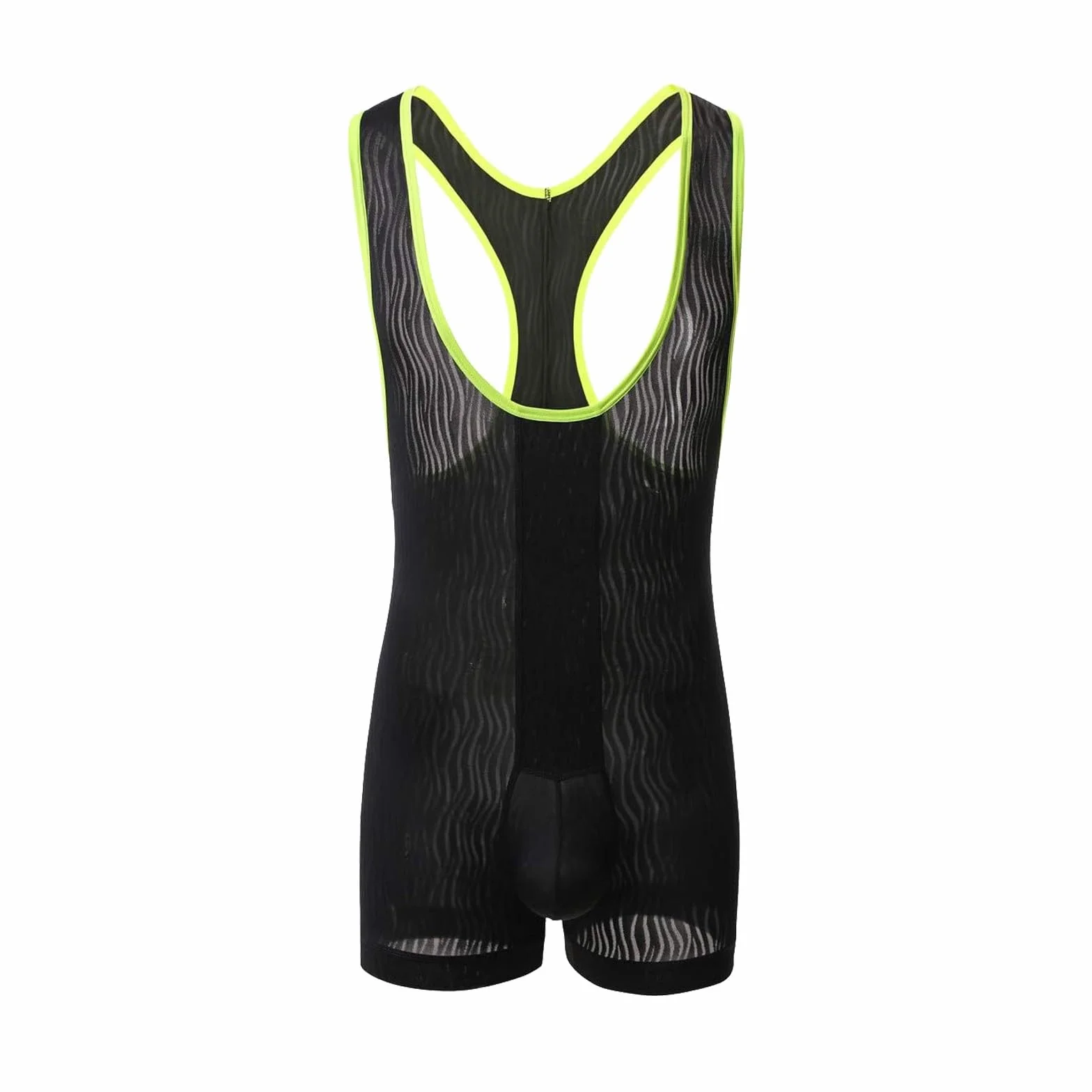 Wrestling Singlets Hombre Deporte de Rendimiento Powerlifting Sin Mangas Body Shaper Completo
