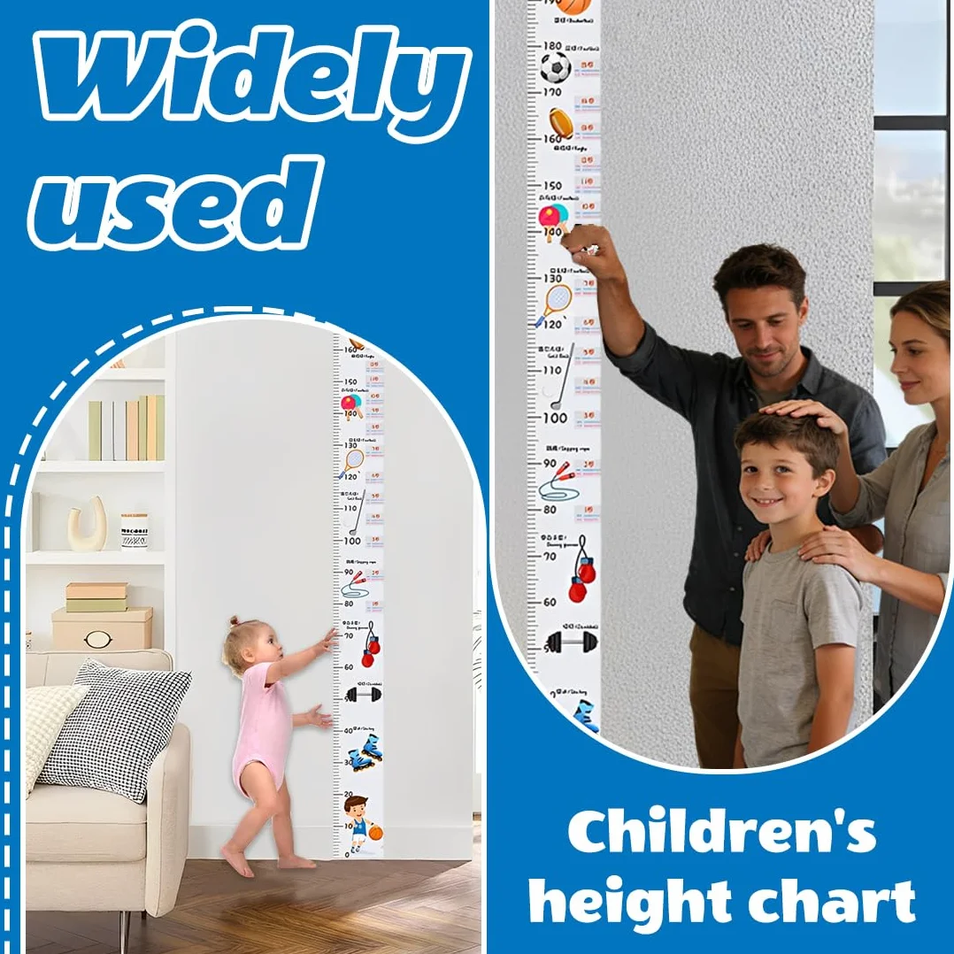 Medidor Altura Gráficos De Crecimiento Para Niños, Vinilo Pared Infantil, Decoración Habitación