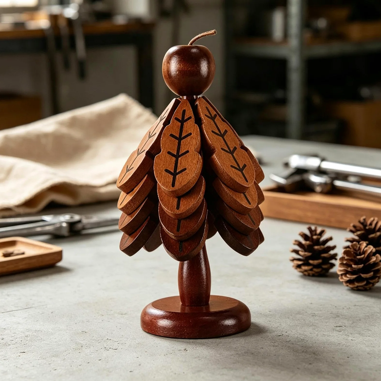Árbol Salvamanteles De Madera Decoración Mesa Navidad Antideslizante | Salvamanteles De Árbol Para Platos Calientes, Ollas, Sartenes, Cuencos, Bebidas, Teteras, Cocina, Hogar, Restau