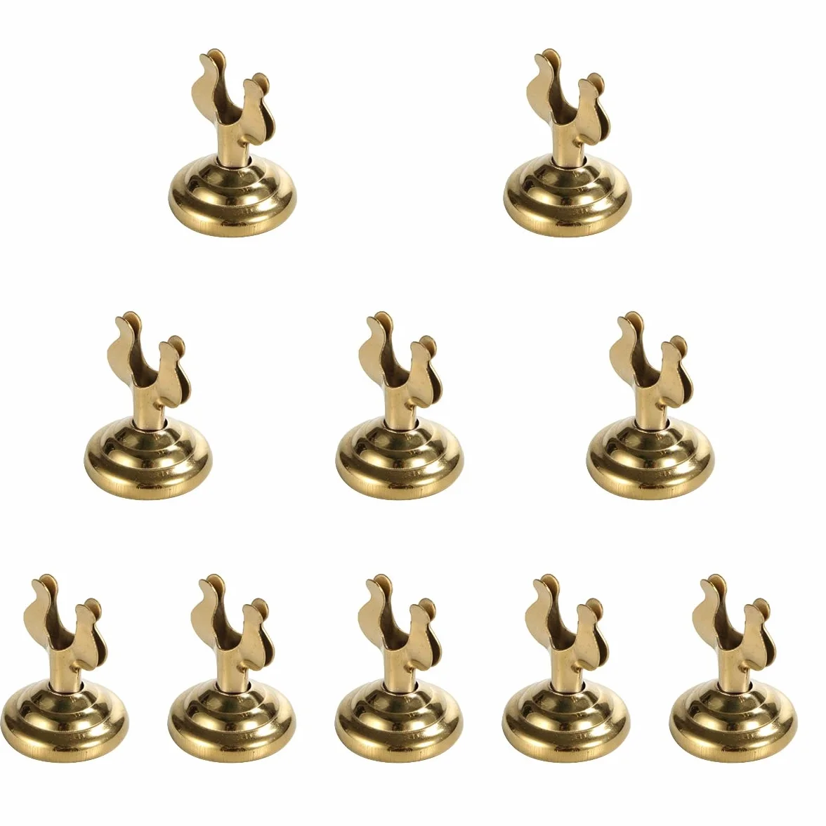 10 Piezas Soporte De Menú De Metal Números De Mesa Soporte De Soporte Titular De Navidad Soporte De Exhibición De Número De Mesa Soporte Para Clips De Fotos Lugar Alimento Nota