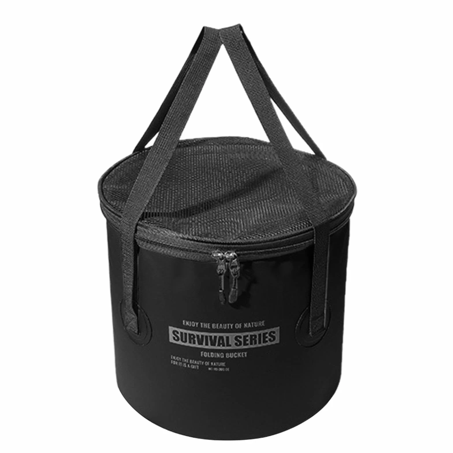 Cubo Plegable de Pesca 22 Litros Gran Capacidad Portátil para Camping Viaje