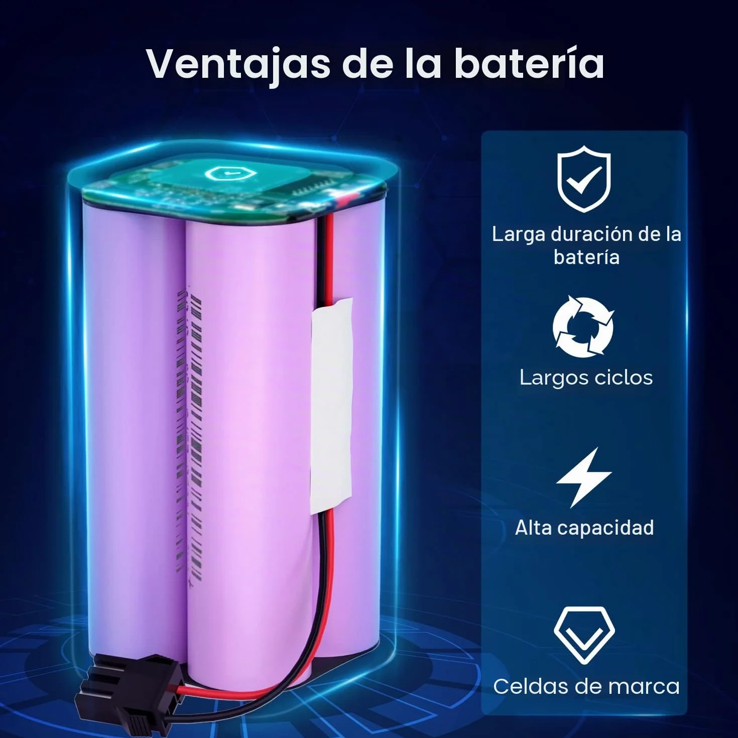 14.4V 2600mAh Li-Ion Batería de Reemplazo para Conga Excellence 950 990 1090 1790 1990 Ecovacs Deebot N79 N79S DN622, Eufy RoboVac 11,11S,12,15C 15T,30,30C,35C, IKOHS NETBOT S14 S15