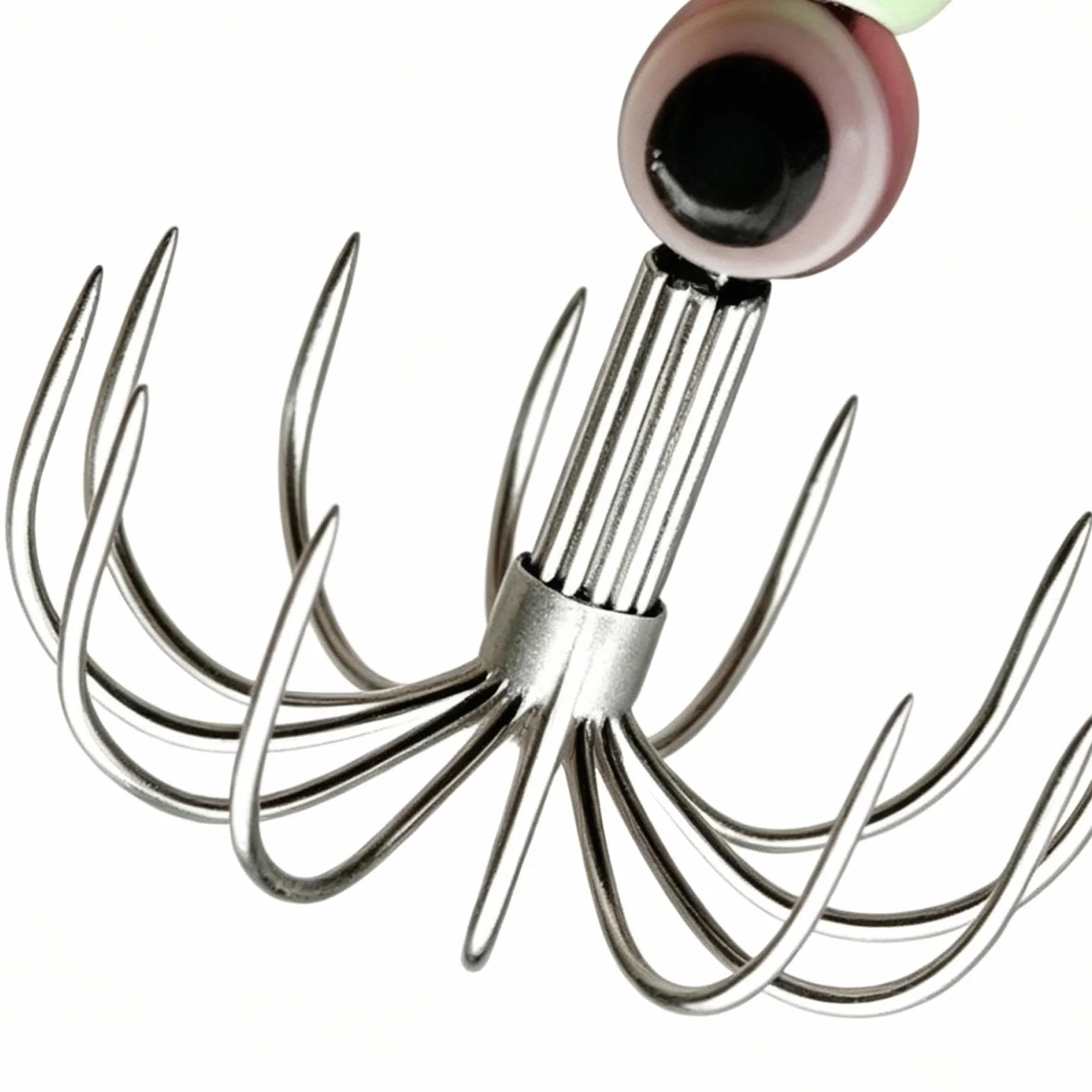 Poteras para Pesca En Agua Salada - Metal Fosforescente para Calamar, Sepia, Pulpo - Portátil Ligero Antifuga