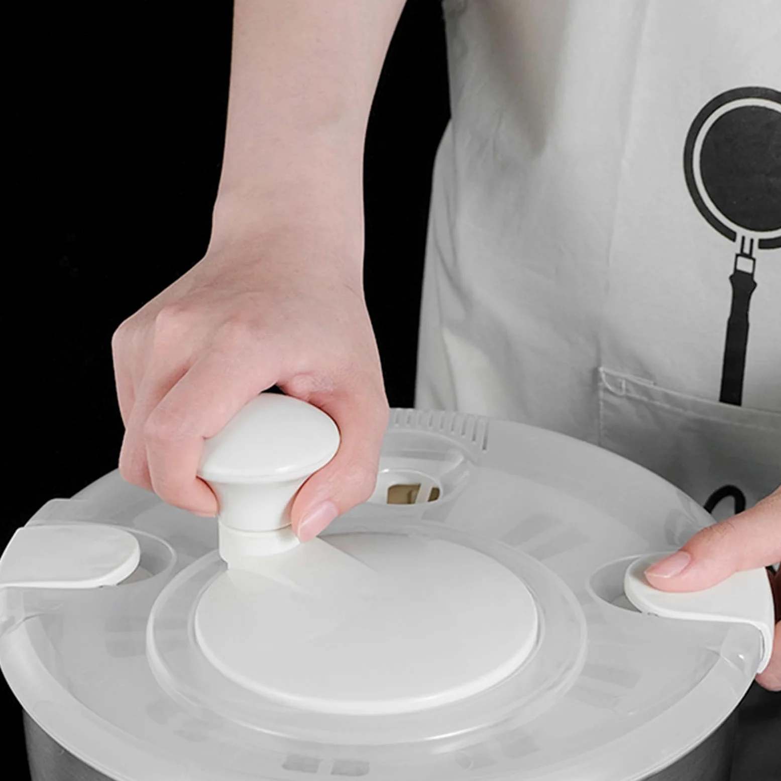 Generisch Centrifugador de ensalada grande, escurridor de ensalada | secadora | Secador de ensalada, escurridor de frutas, escurridor de verduras con mango giratorio, de ensalada de