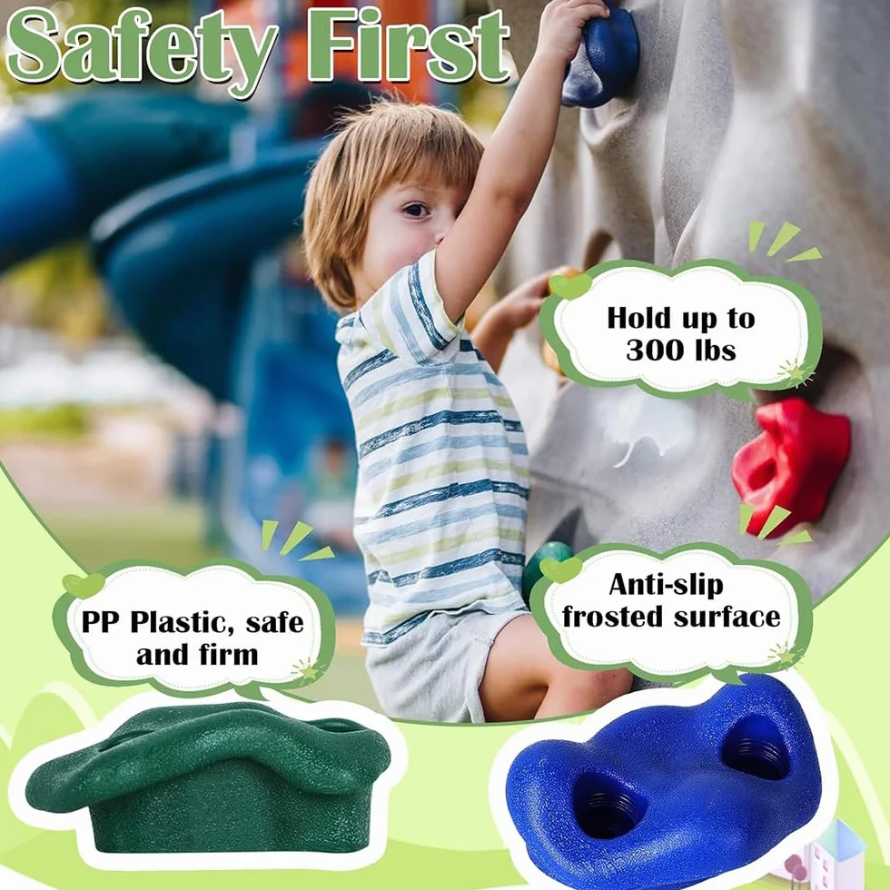 Presas Escalada Niños 20 PCS Rocodromo Infantil Pared Antideslizante Accesorios Incluidos Escalada Roca