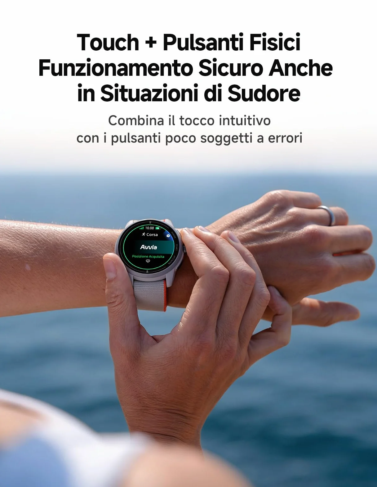 iGPSPORT VeRun Reloj Inteligente para Correr Ultraligero AMOLED 1,32" GPS Doble Frecuencia 14 Días Autonomía Negro