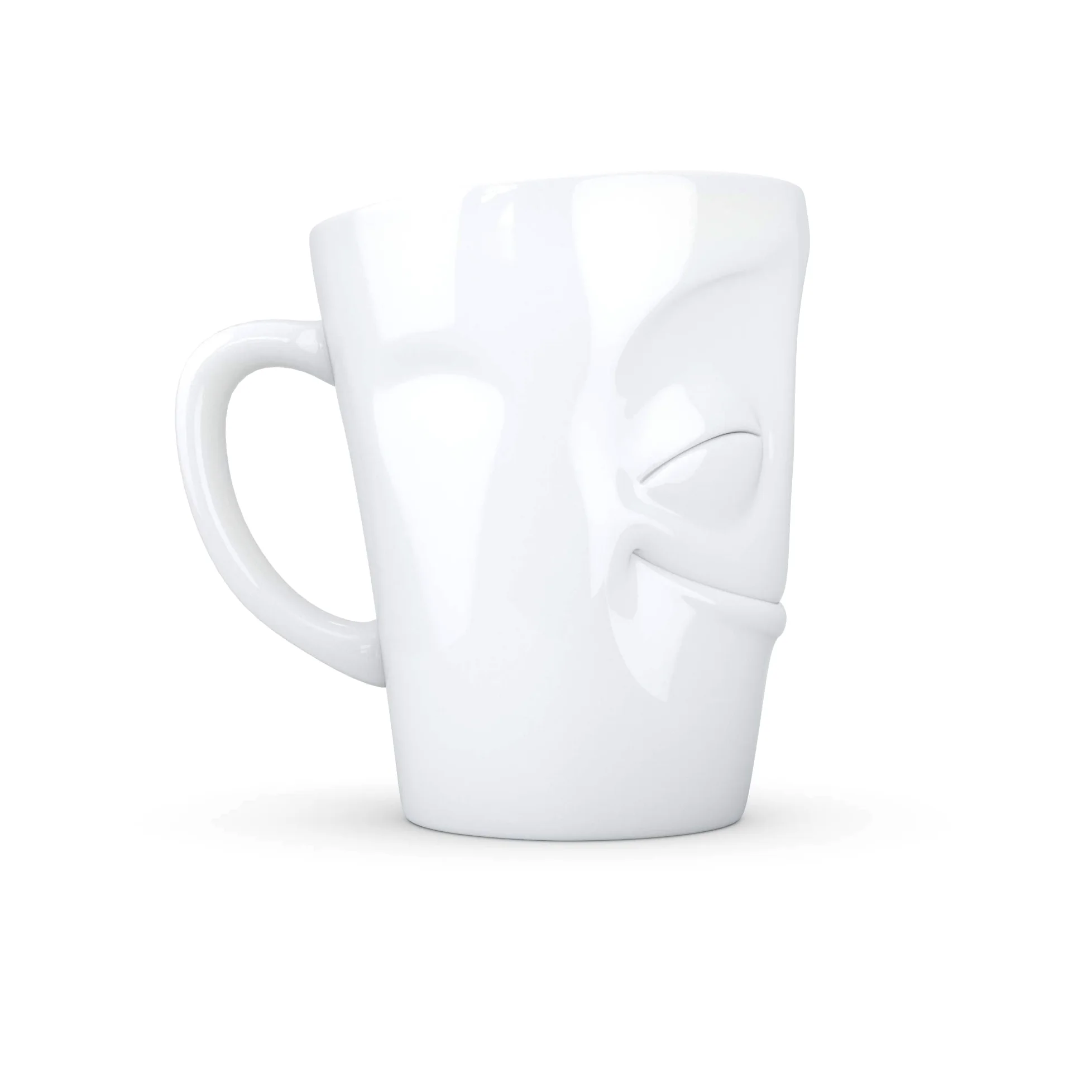 Fiftyeight - Juego de 2 tazas con asa (350 ml), color blanco